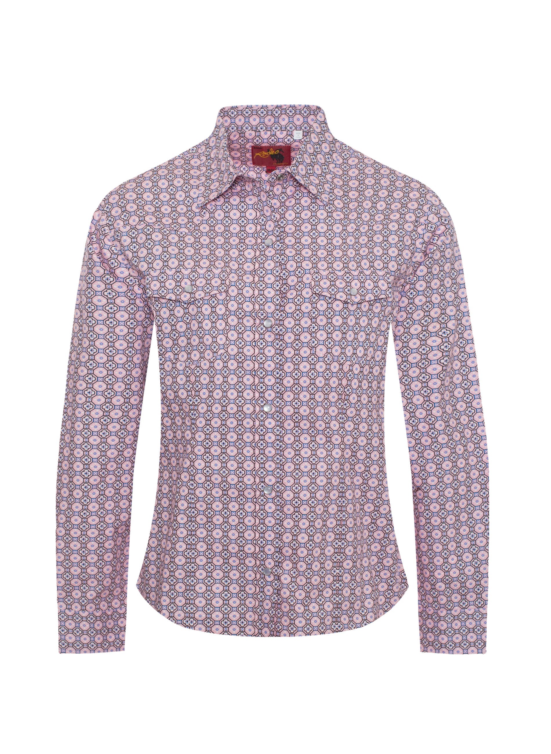 women's dress shirts Women's Western Print Long Sleeve Snap Shirt Style 123
