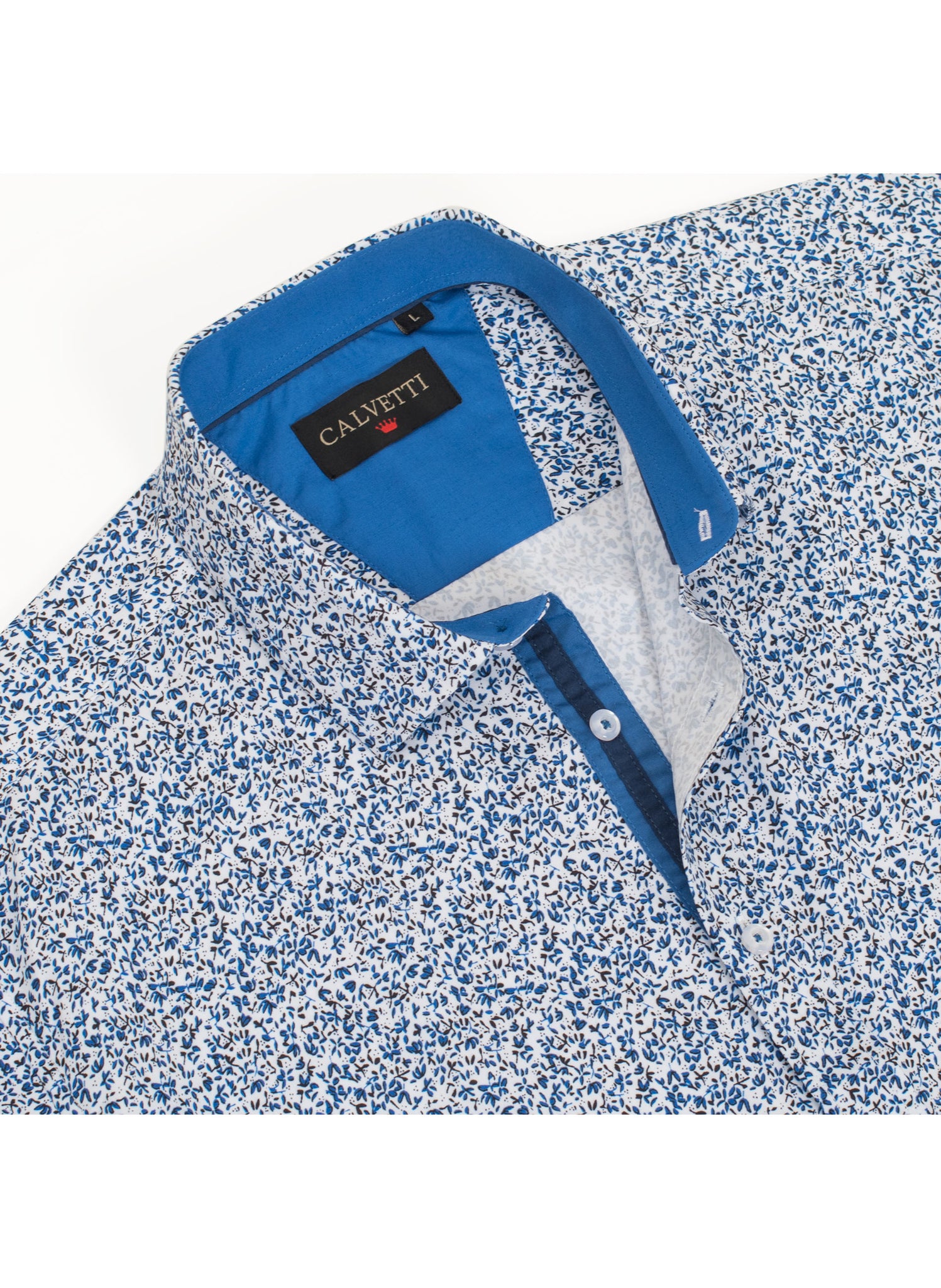 Mens Long Sleeve Printed Casual Button-Down Shirts HLS2004-122