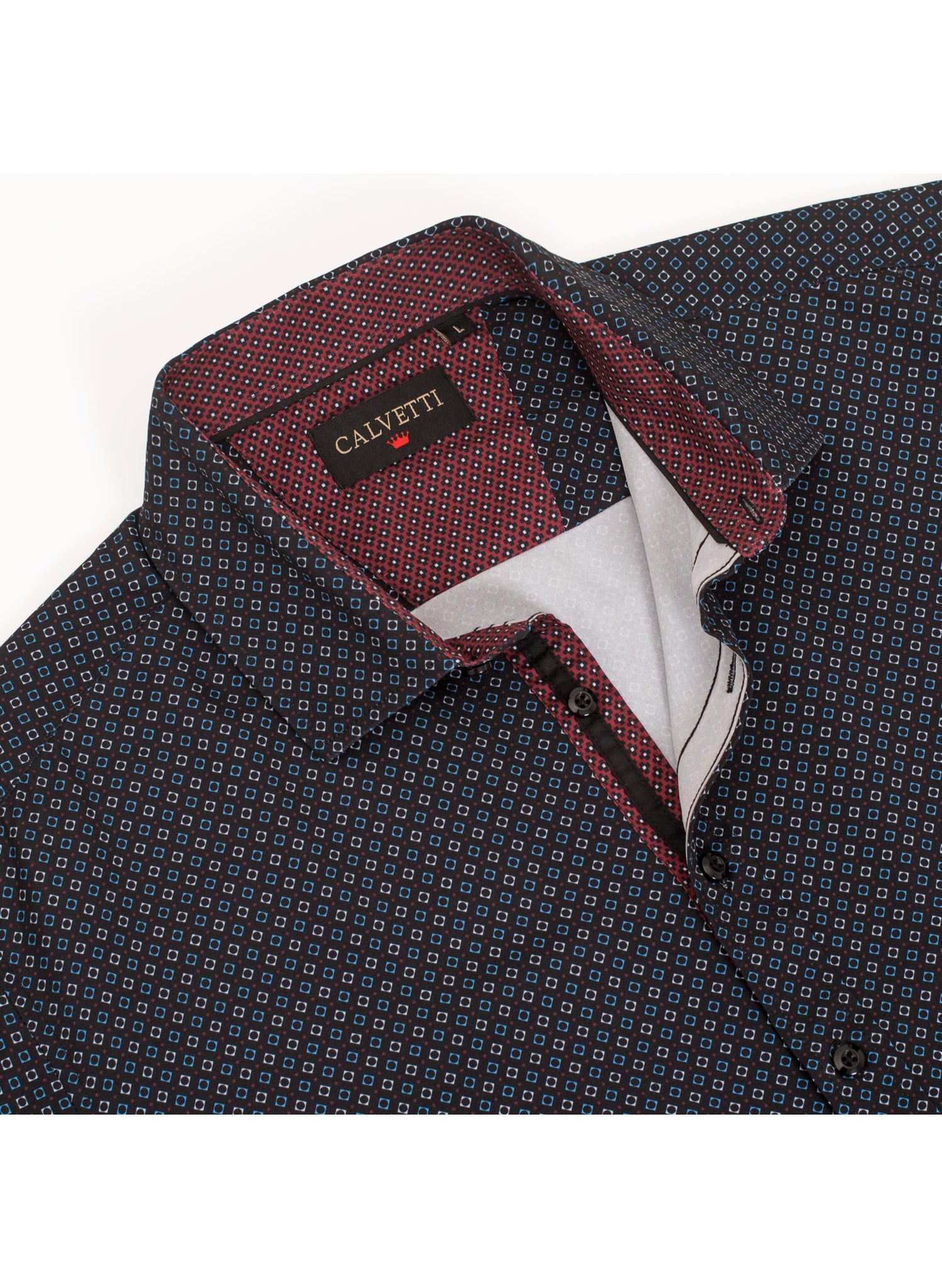 Mens Long Sleeve Printed Casual Button-Down Shirts HLS2004-124