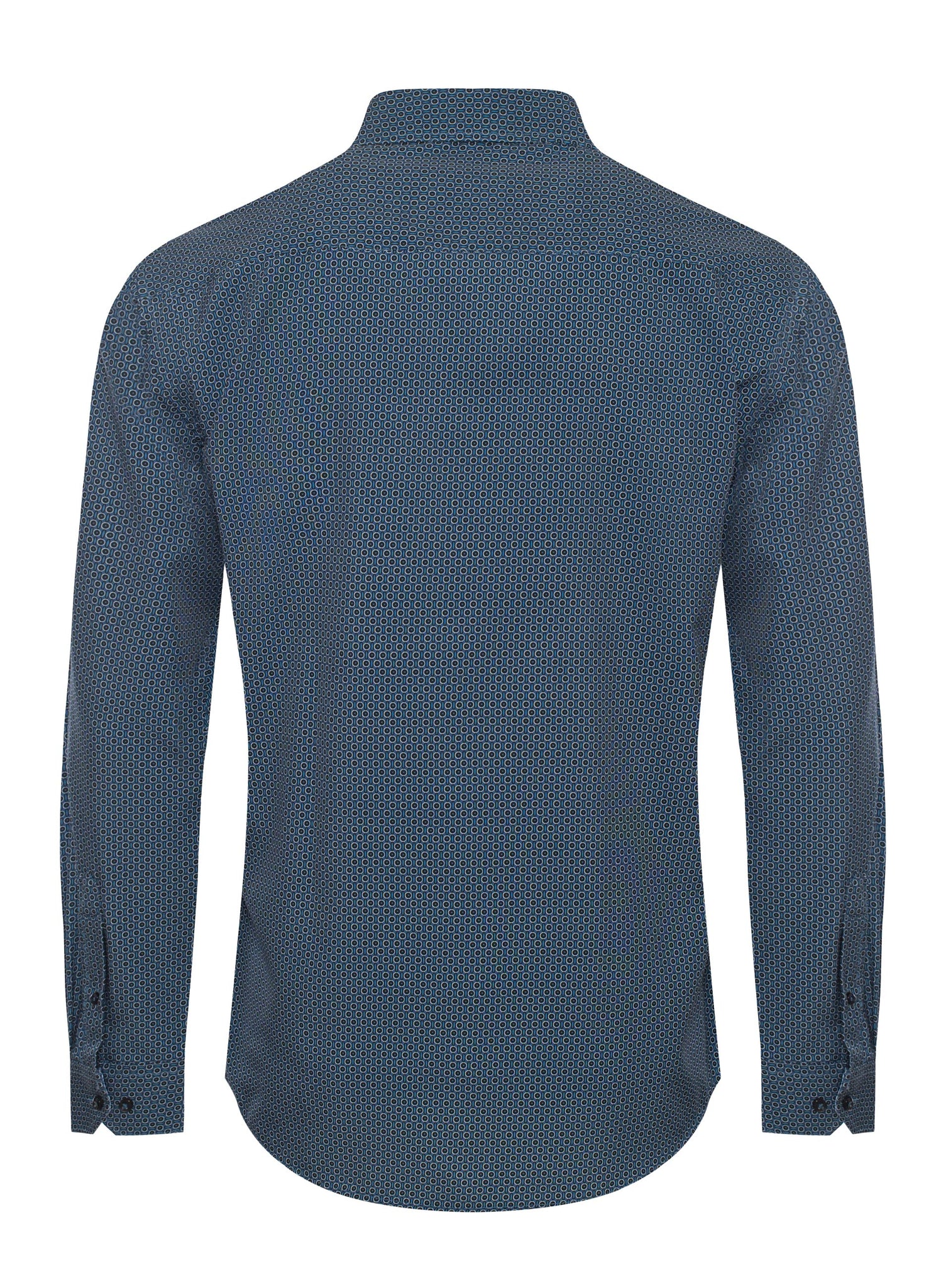 Mens Long Sleeve Printed Casual Button-Down Shirts HLS2004-126