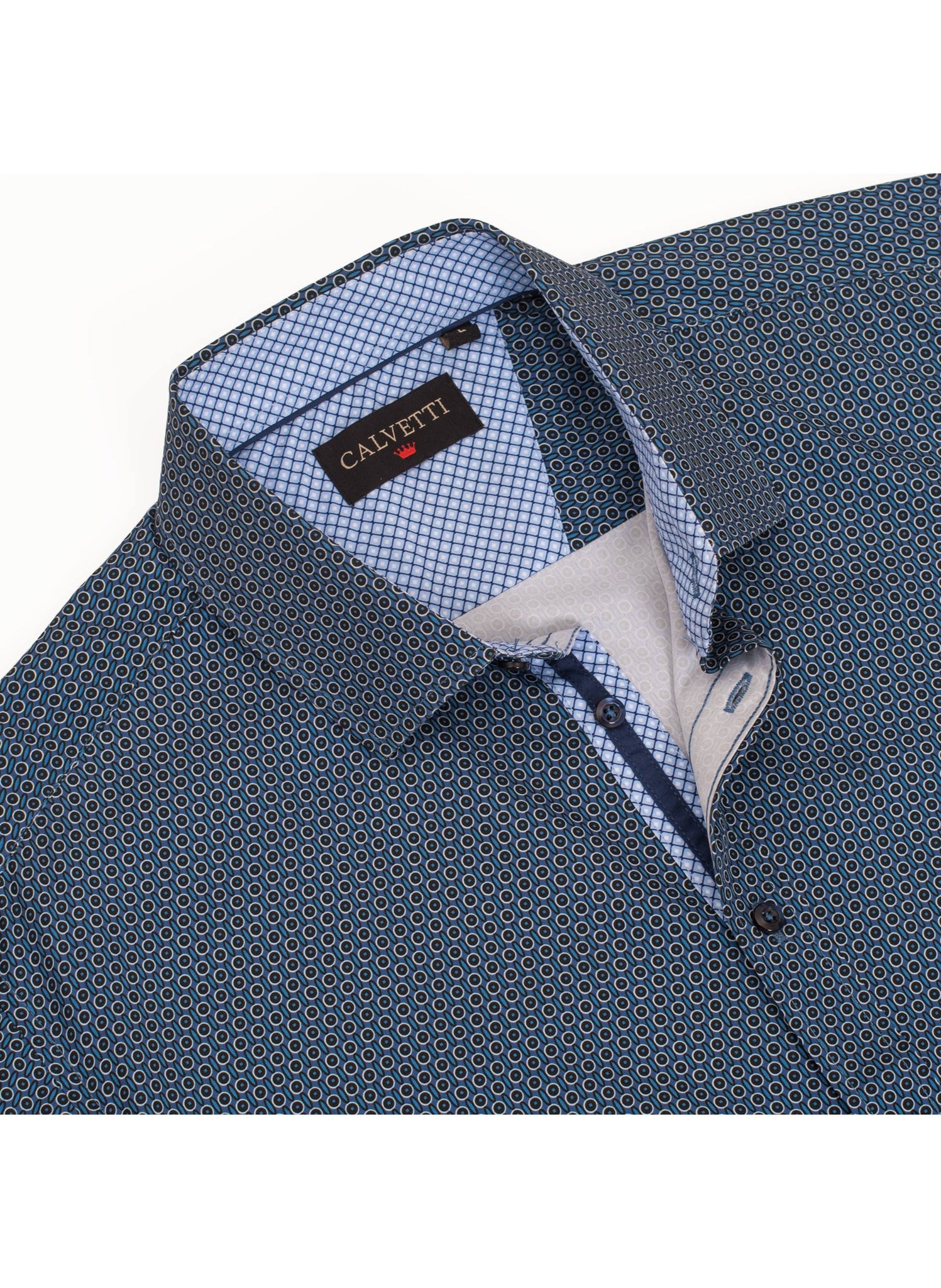 Mens Long Sleeve Printed Casual Button-Down Shirts HLS2004-126