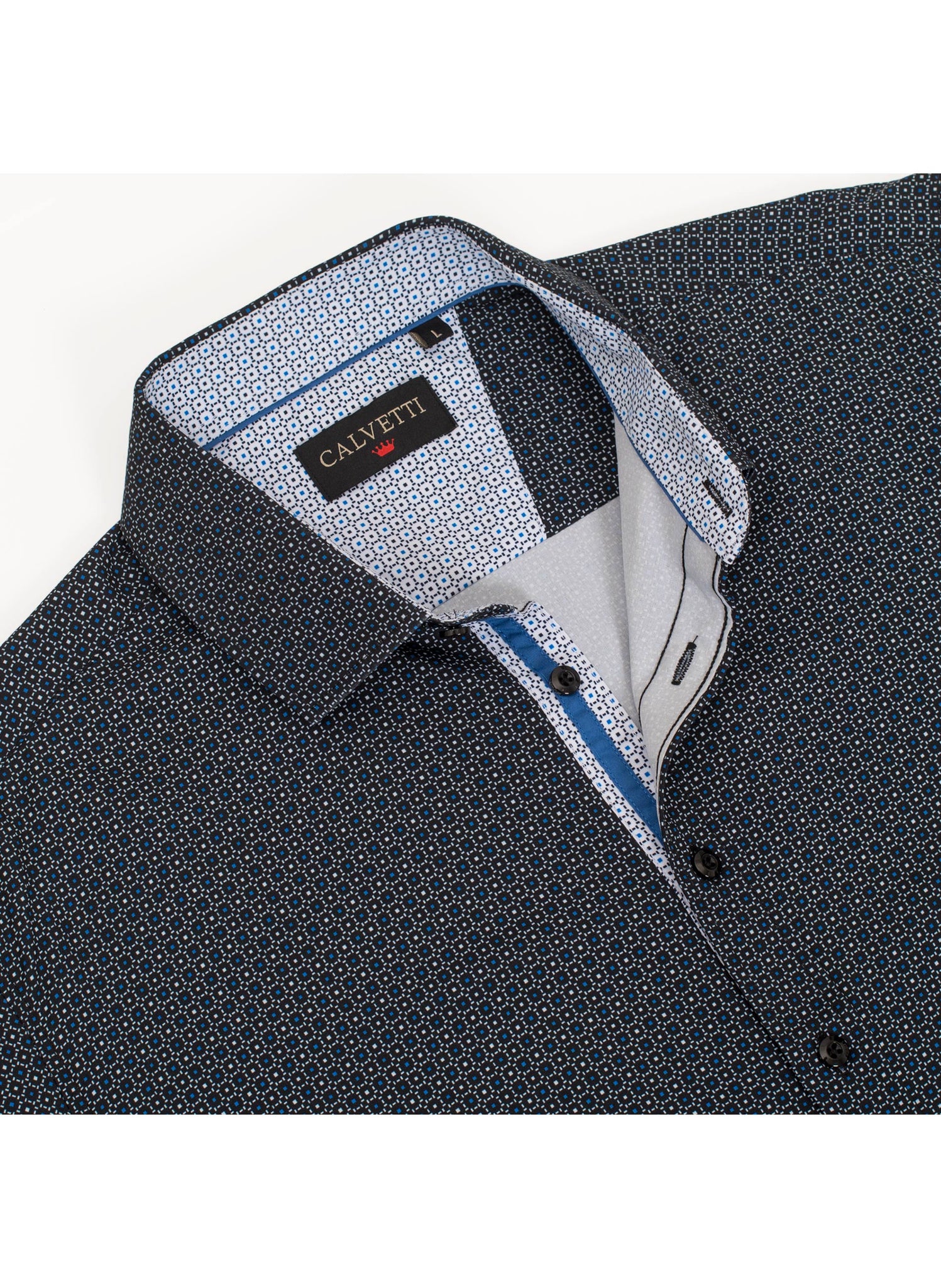 Mens Long Sleeve Printed Casual Button-Down Shirts HLS2004-127