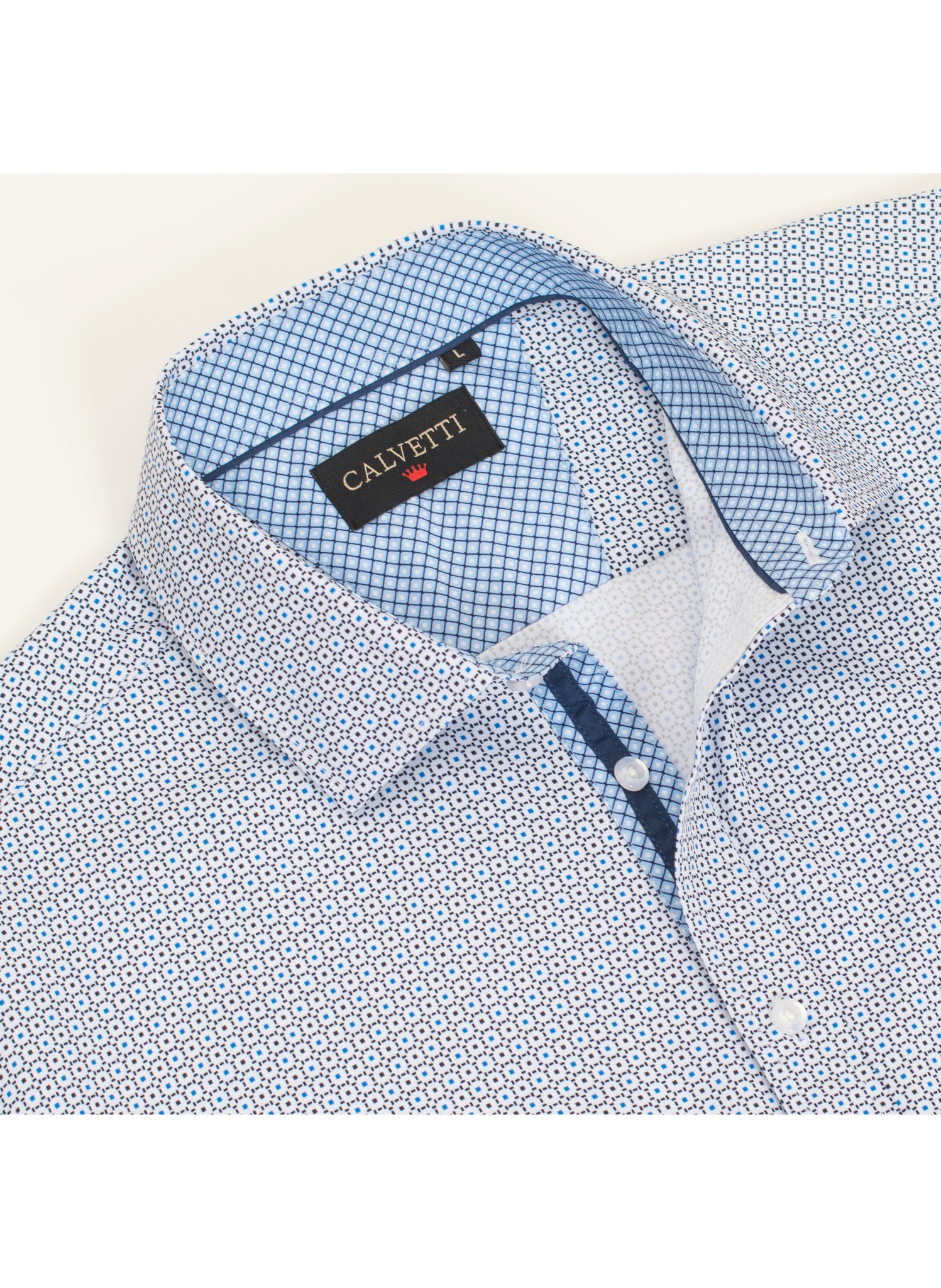 Mens Long Sleeve Printed Casual Button-Down Shirts HLS2004-128