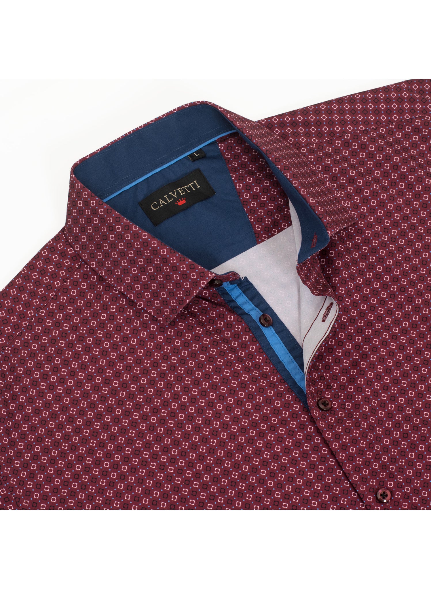 Mens Long Sleeve Printed Casual Button-Down Shirts HLS2004-130