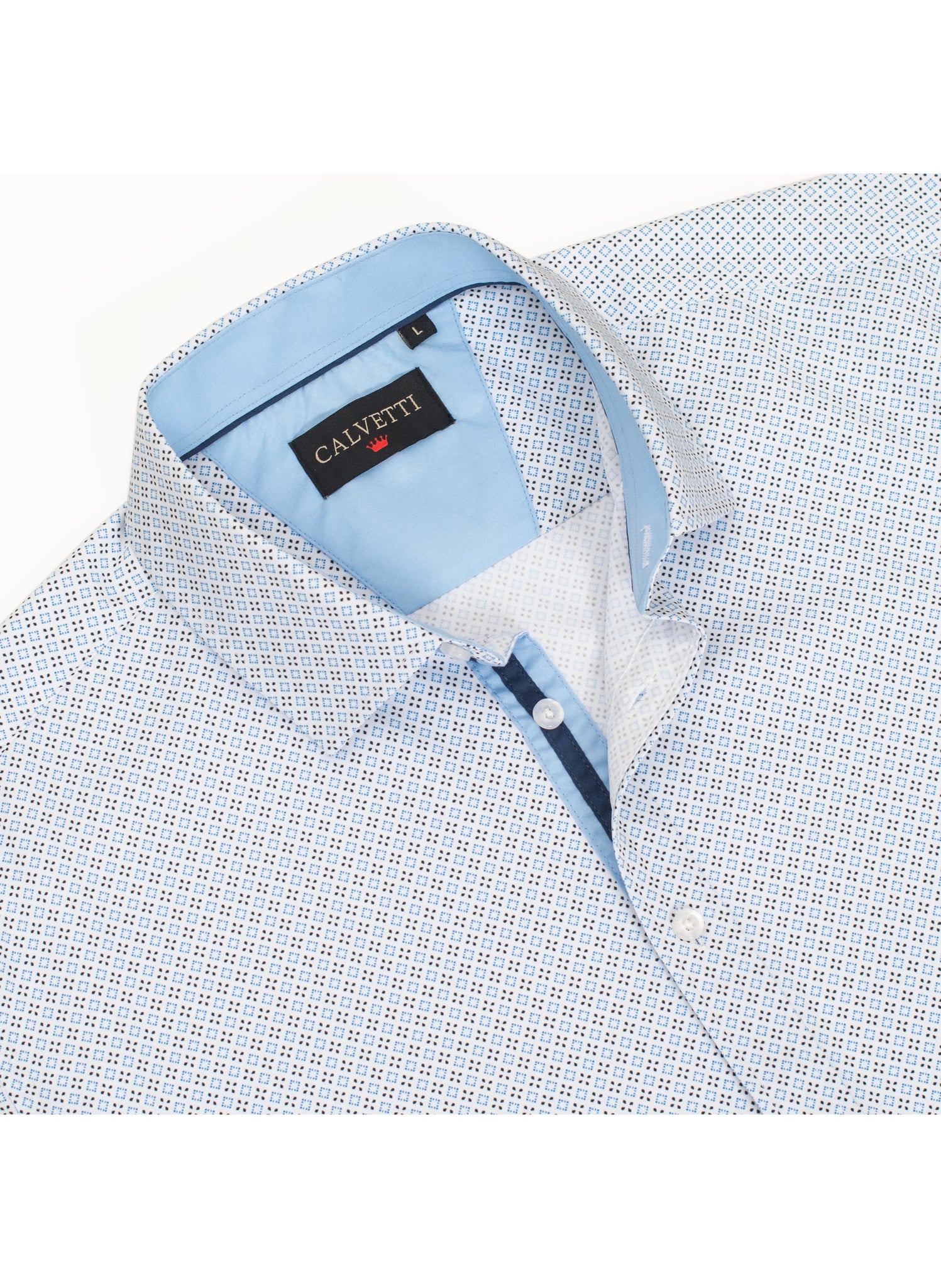 Mens Long Sleeve Printed Casual Button-Down Shirts HLS2004-131