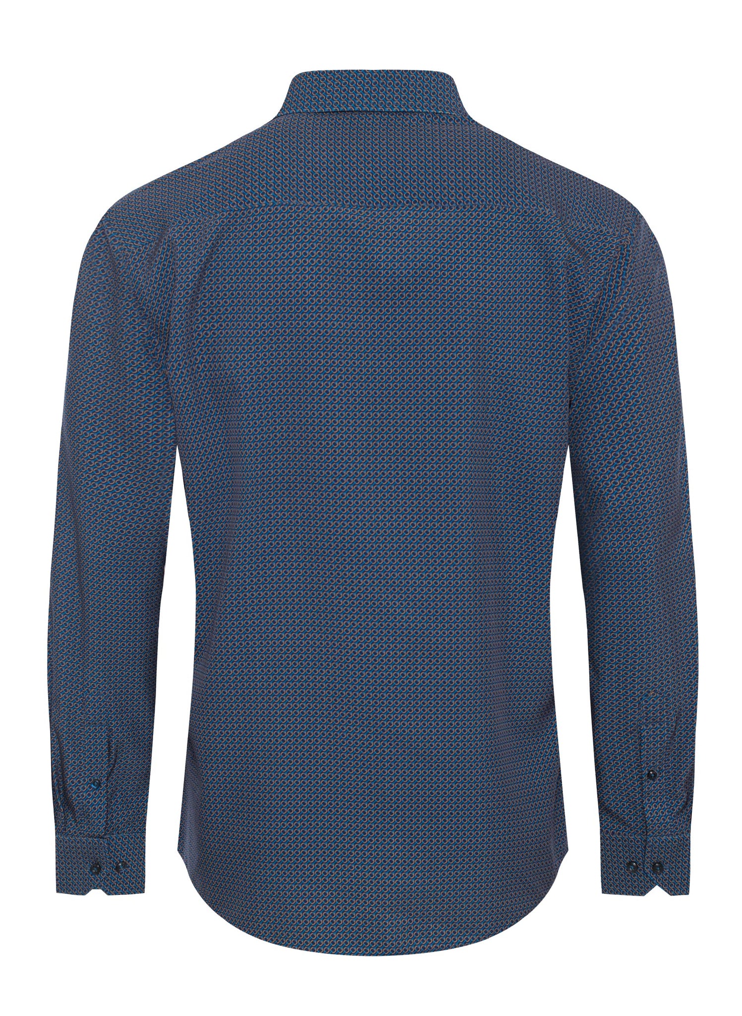 Mens Long Sleeve Printed Casual Button-Down Shirts HLS2004-132