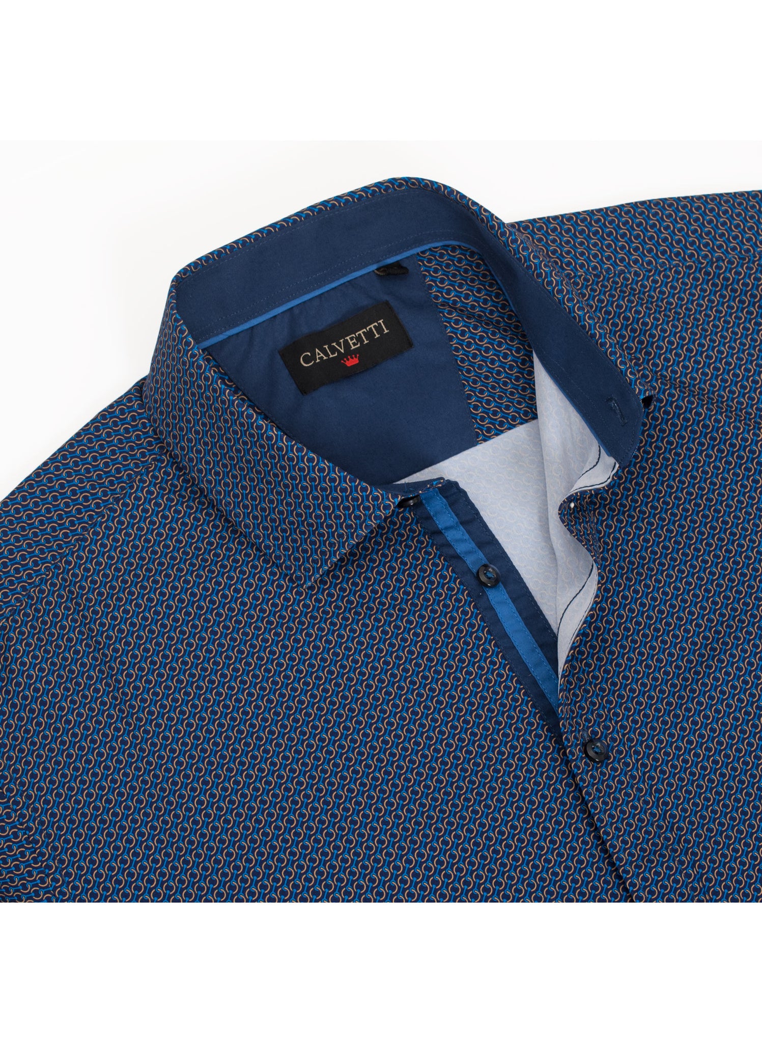 Mens Long Sleeve Printed Casual Button-Down Shirts HLS2004-132