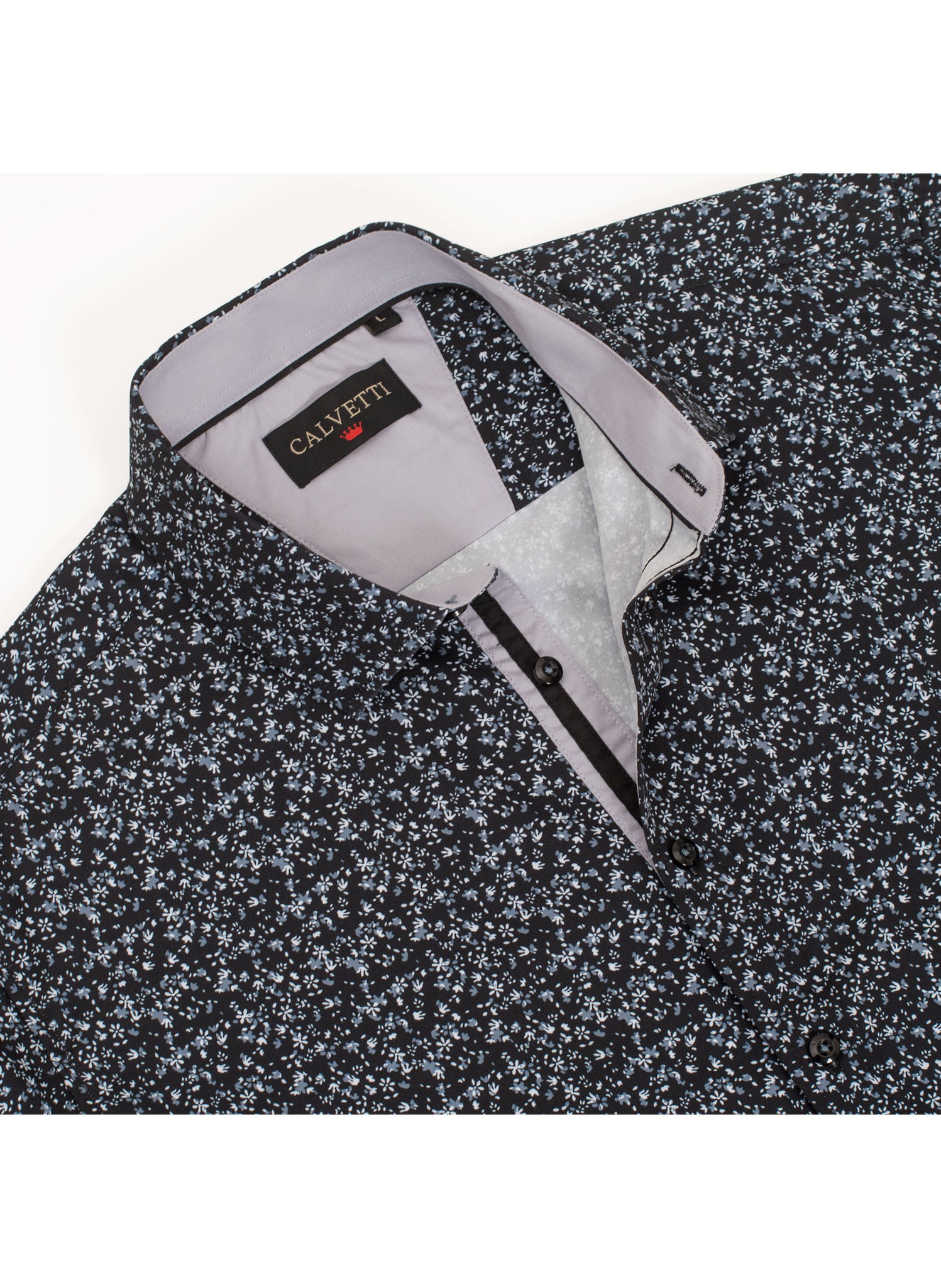 Mens Long Sleeve Printed Casual Button-Down Shirts HLS2004-133