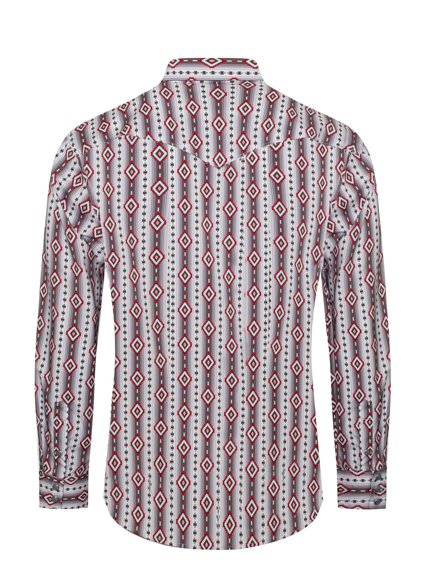 Men's Western Pearl Snap Aztec Print Shirt - MPS110L-1060