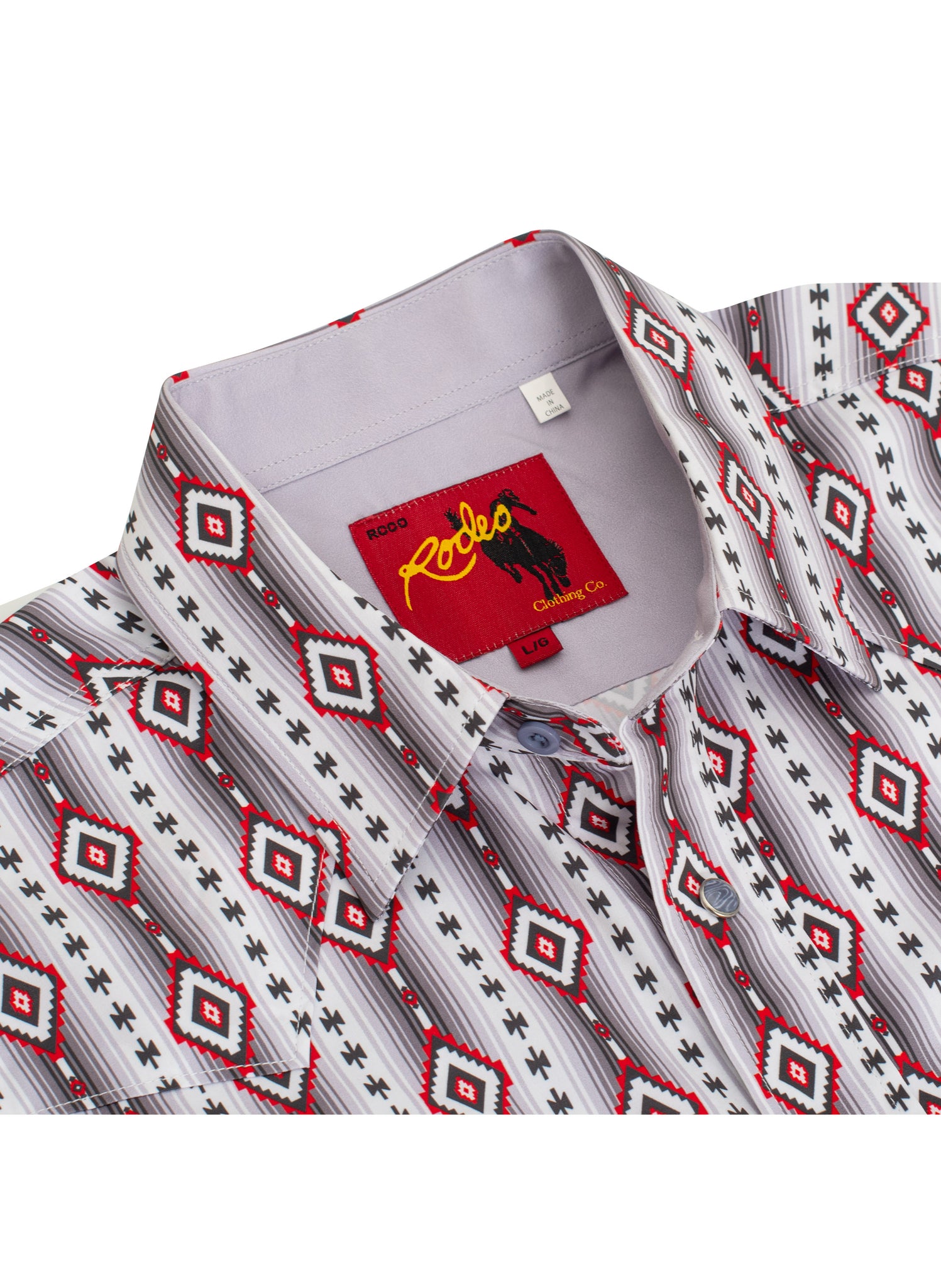 Men's Western Pearl Snap Aztec Print Shirt - MPS110L-1060