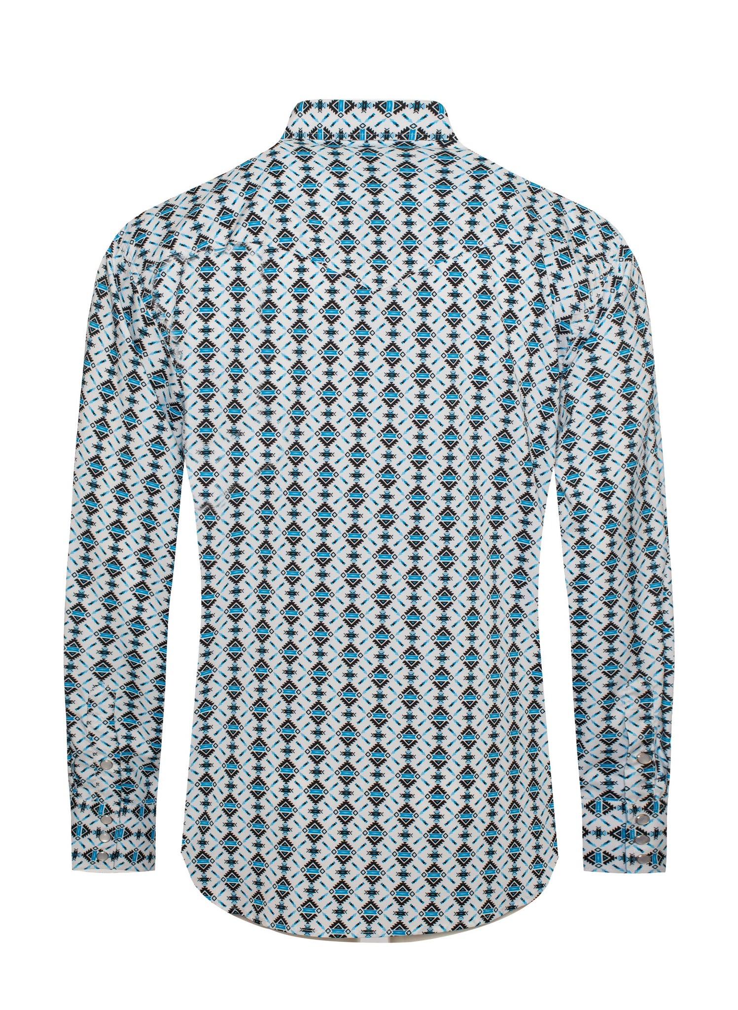 Men's Western Pearl Snap Aztec Print Shirt - MPS110L-1063