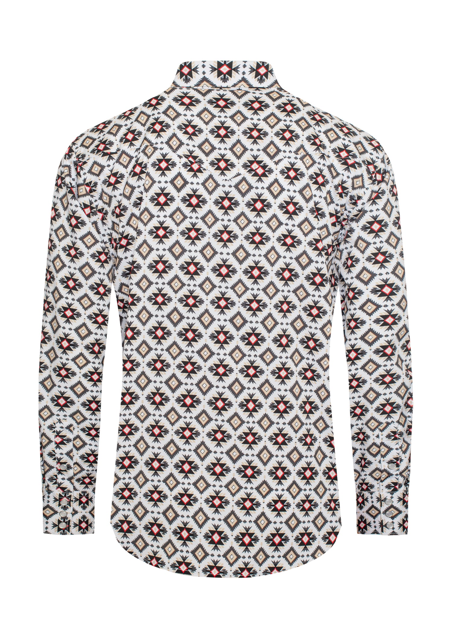 Men's Western Pearl Snap Aztec Print Shirt - MPS110L-1119