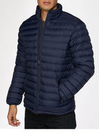 Men's Nylon Quilted Puffer Jacket -NJ640-Navy