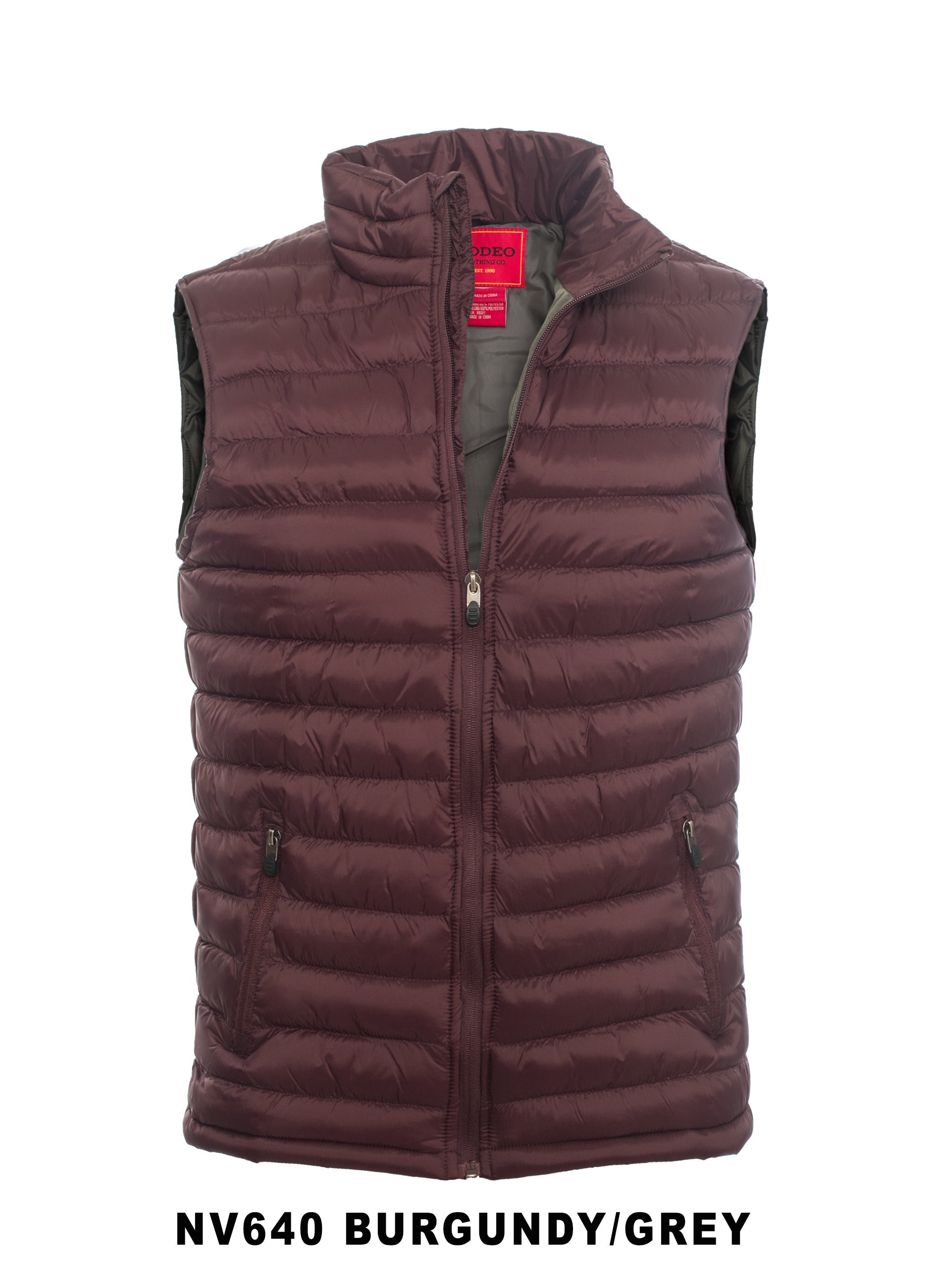ジャケット・アウター Props Store Quilted Rip-stop Nylon Vest Military Style Quilted Padded Ripstop Nylon Vest - Orange