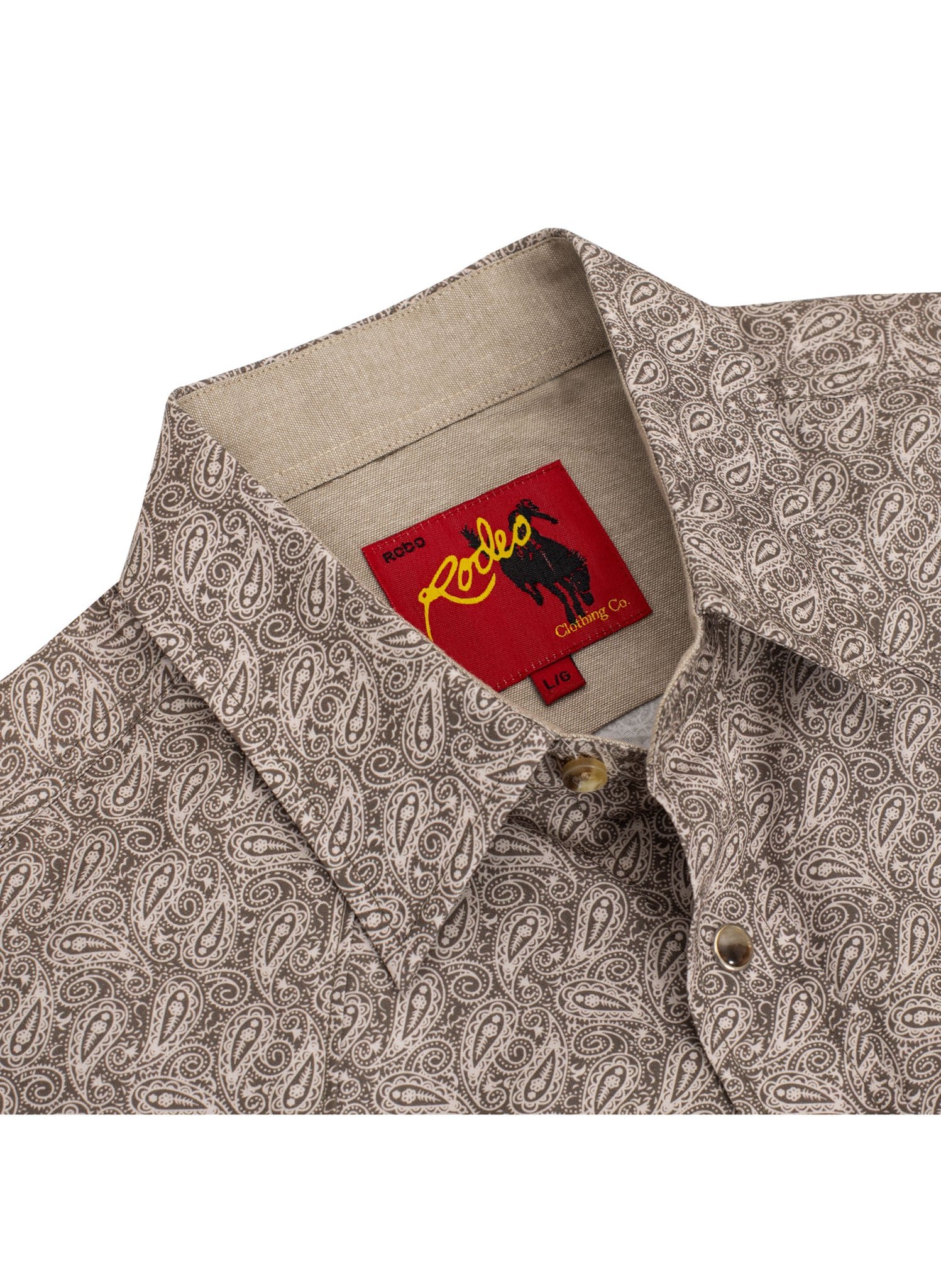 Men's Western Pearl Snap Print Shirt - PS100L-1080
