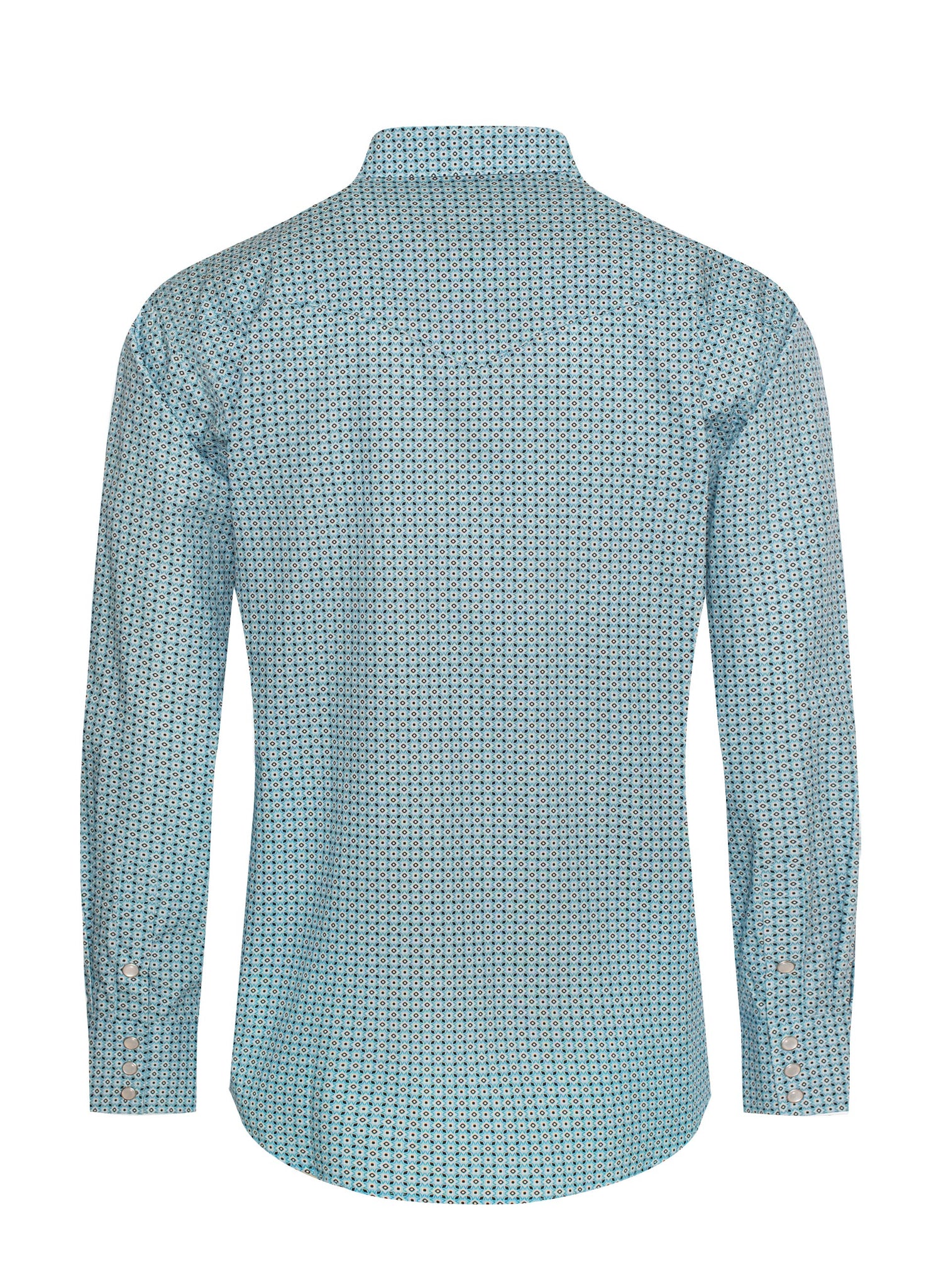 Men's Western Pearl Snap Print Shirt - PS100L-1081