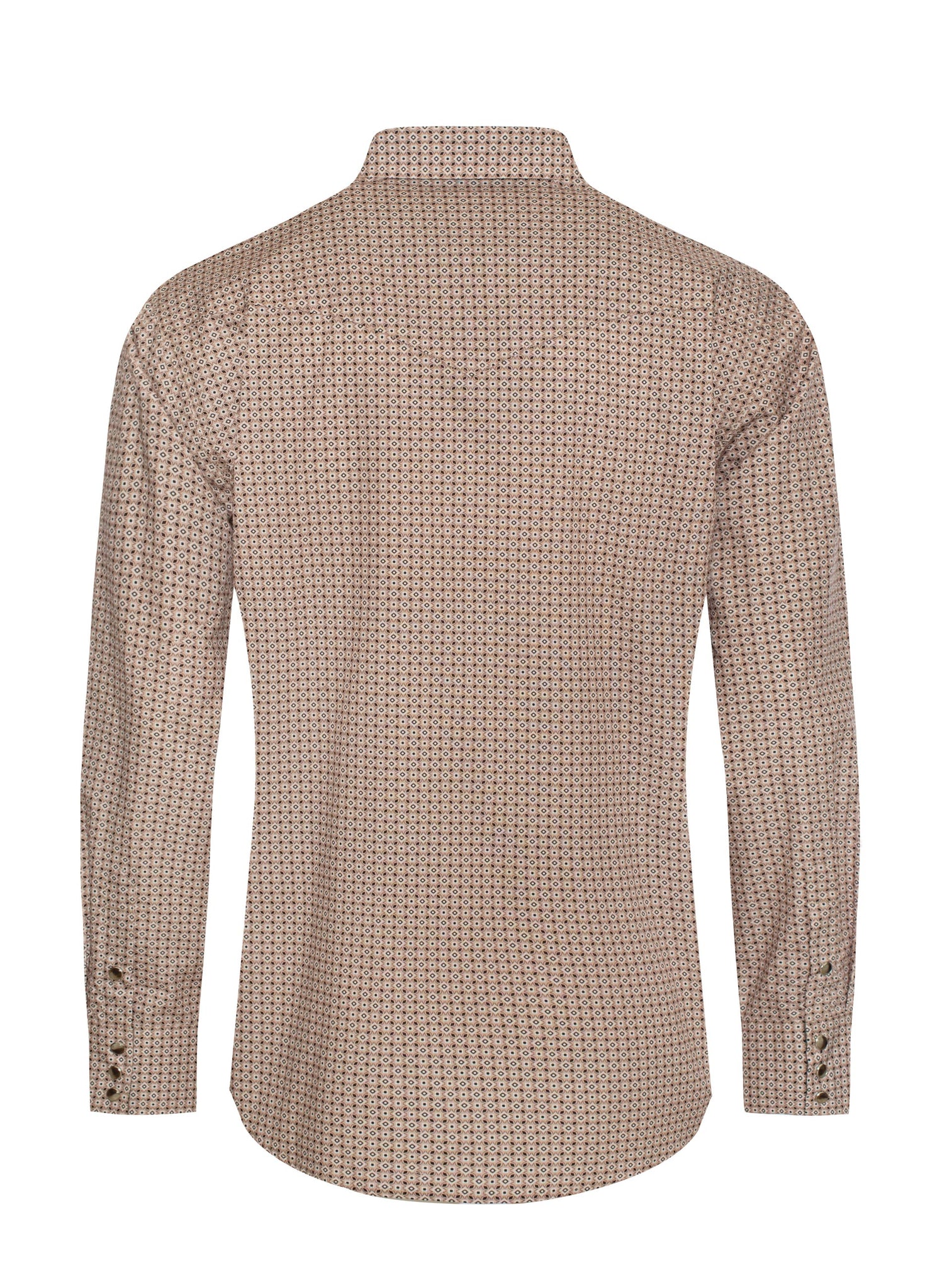 Men's Western Pearl Snap Print Shirt - PS100L-1082