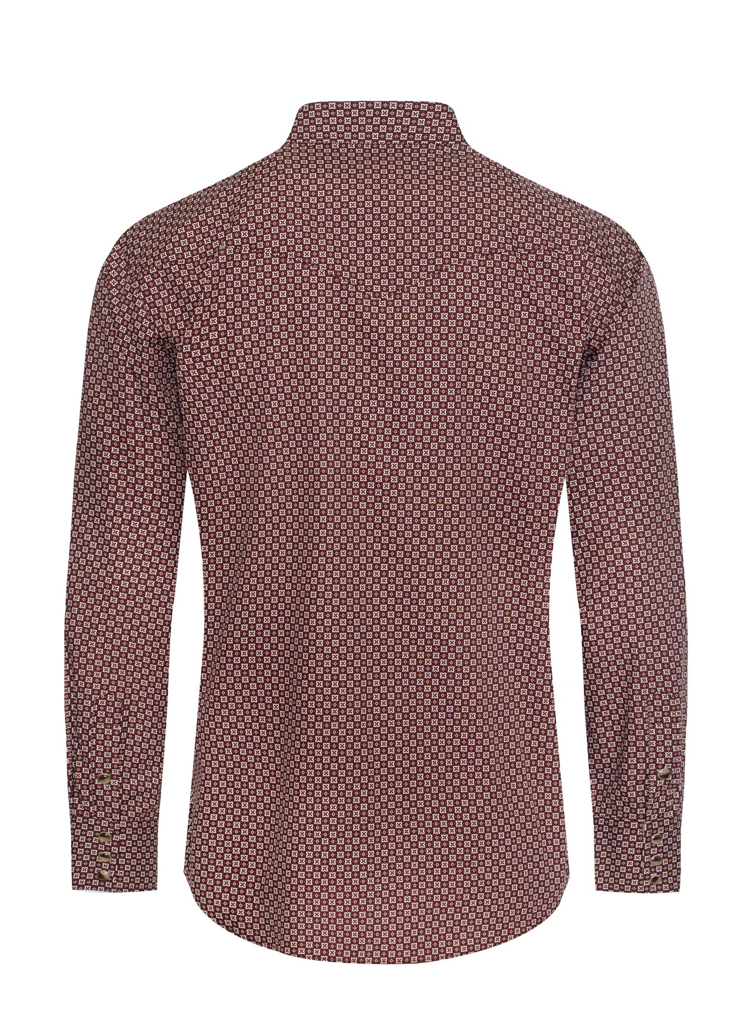 Men's Western Pearl Snap Print Shirt - PS100L-1083