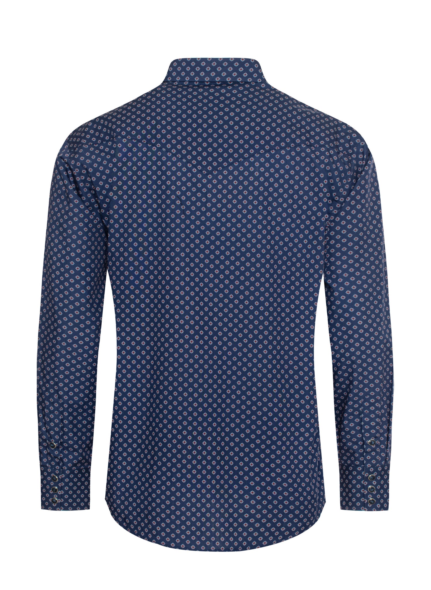 Men's Western Pearl Snap Print Shirt - PS100L-1084