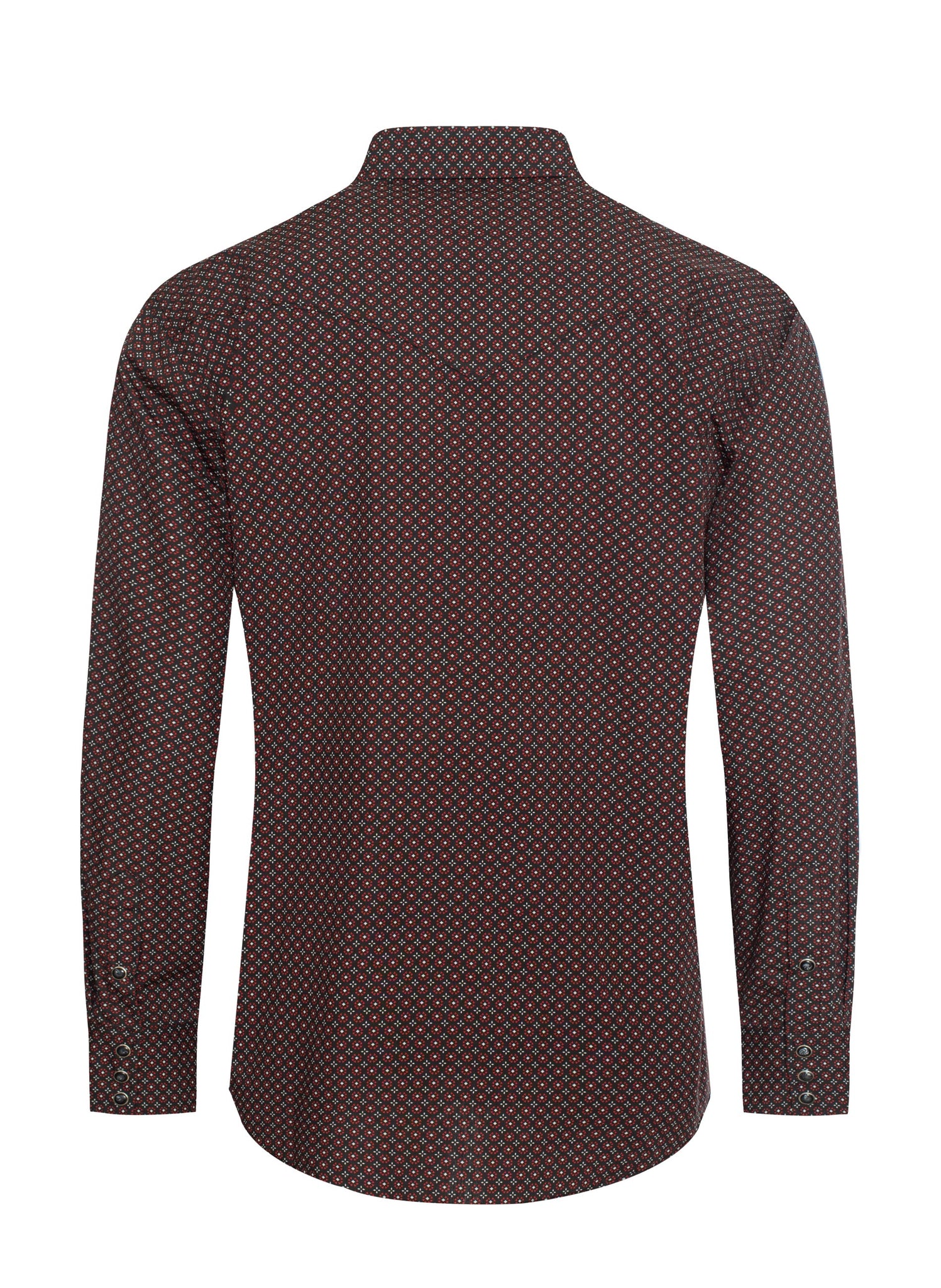 Men's Western Pearl Snap Print Shirt - PS100L-1085