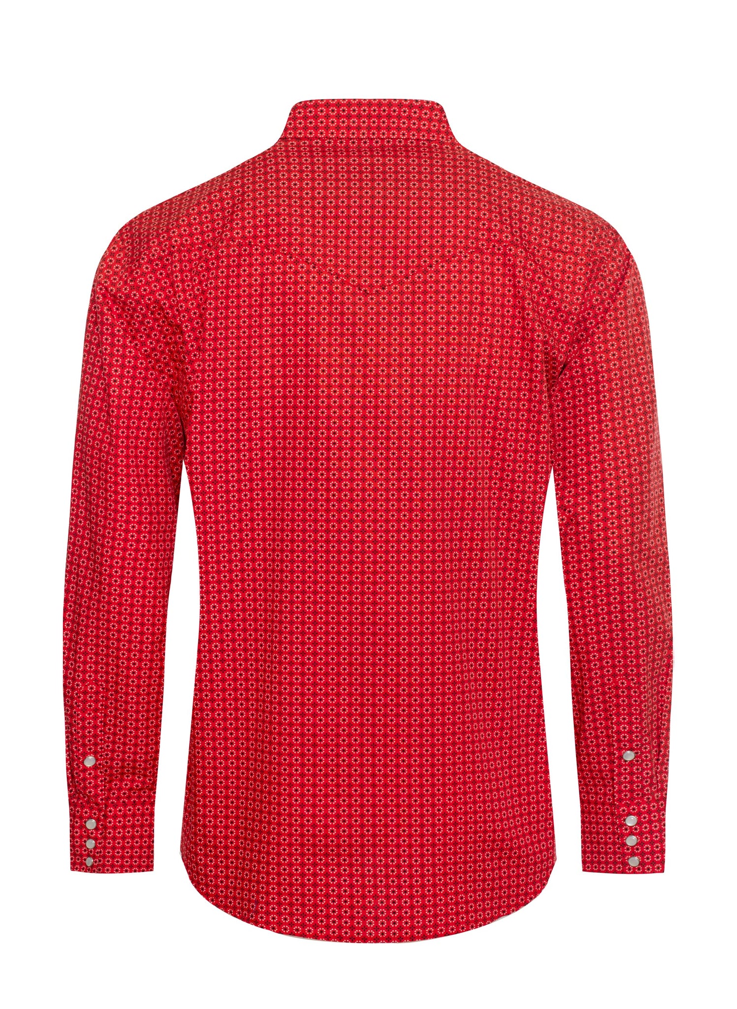 Men's Western Pearl Snap Print Shirt - PS100L-1086