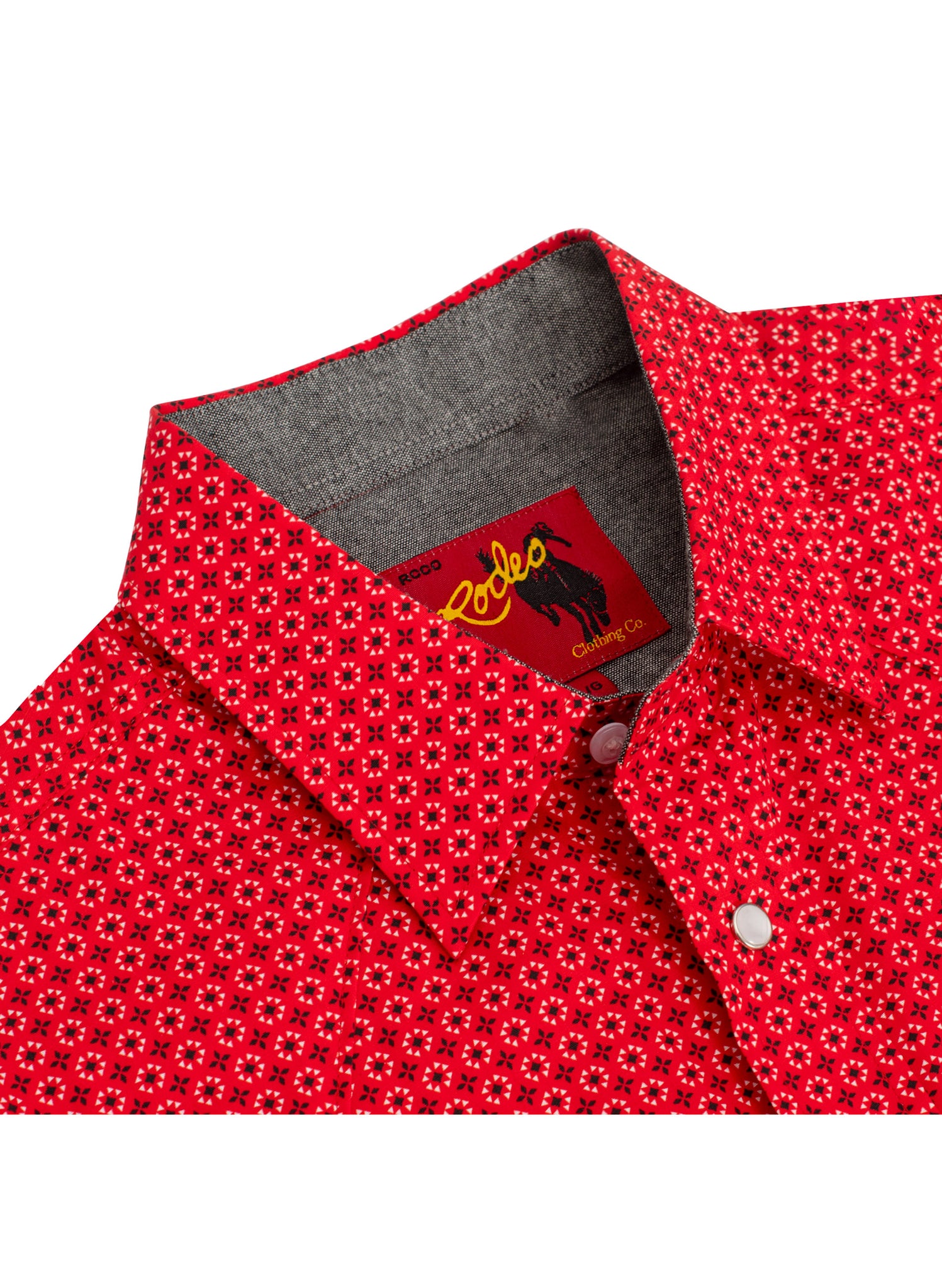 Men's Western Pearl Snap Print Shirt - PS100L-1086