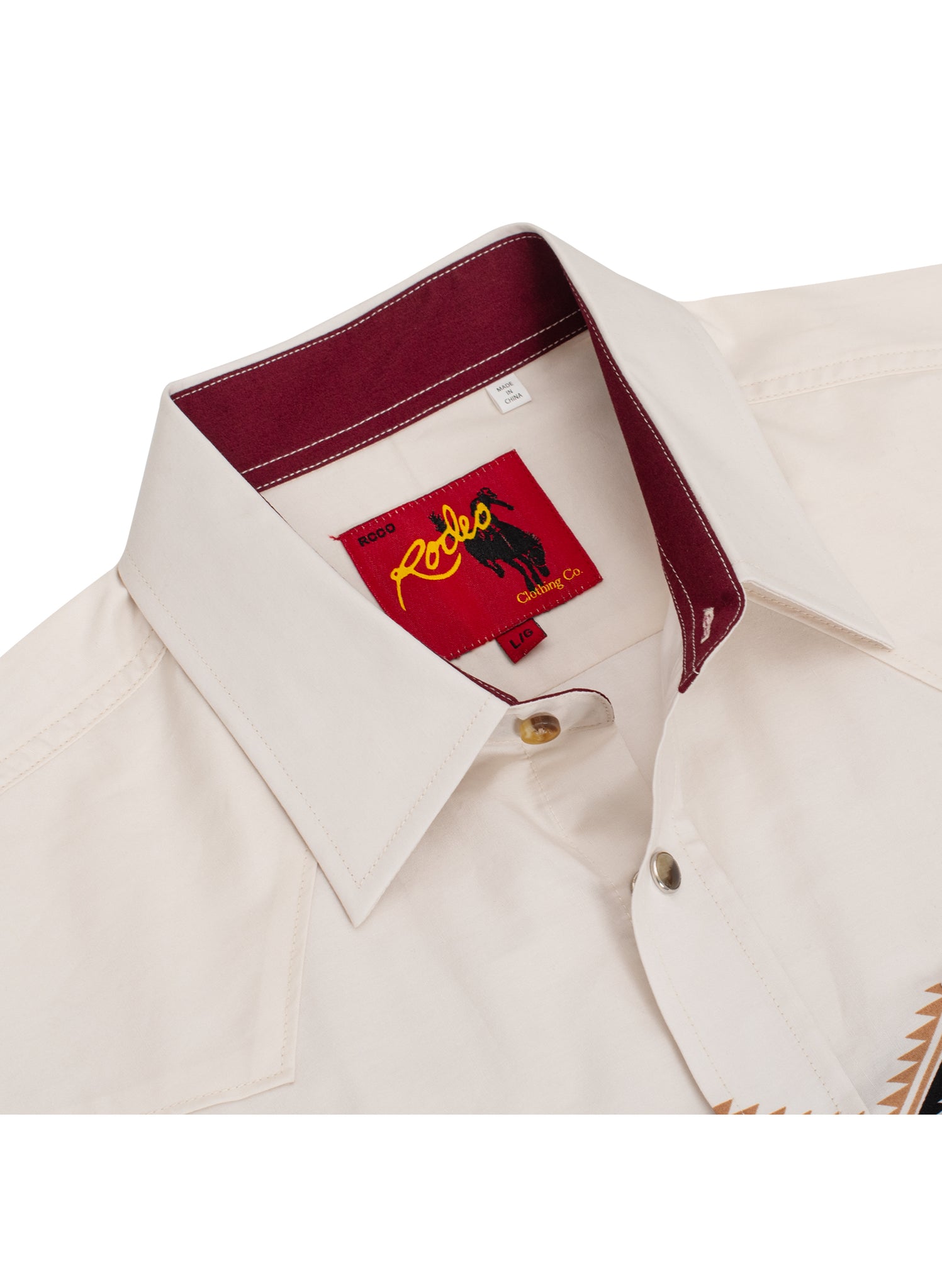 Men's Western Pearl Snap Print Shirt - PS100L-1088
