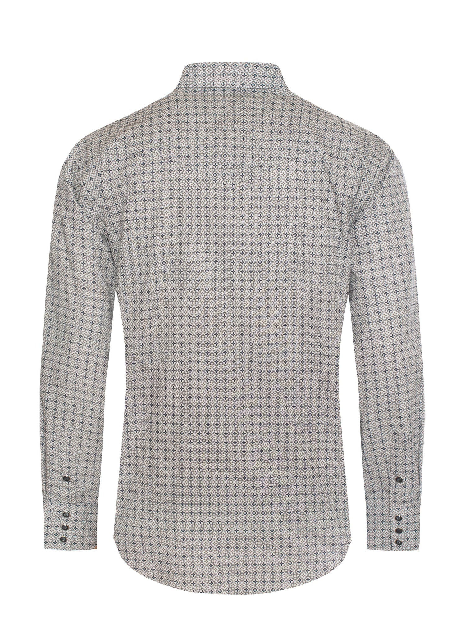 Men's Western Pearl Snap Print Shirt - PS100L-1108