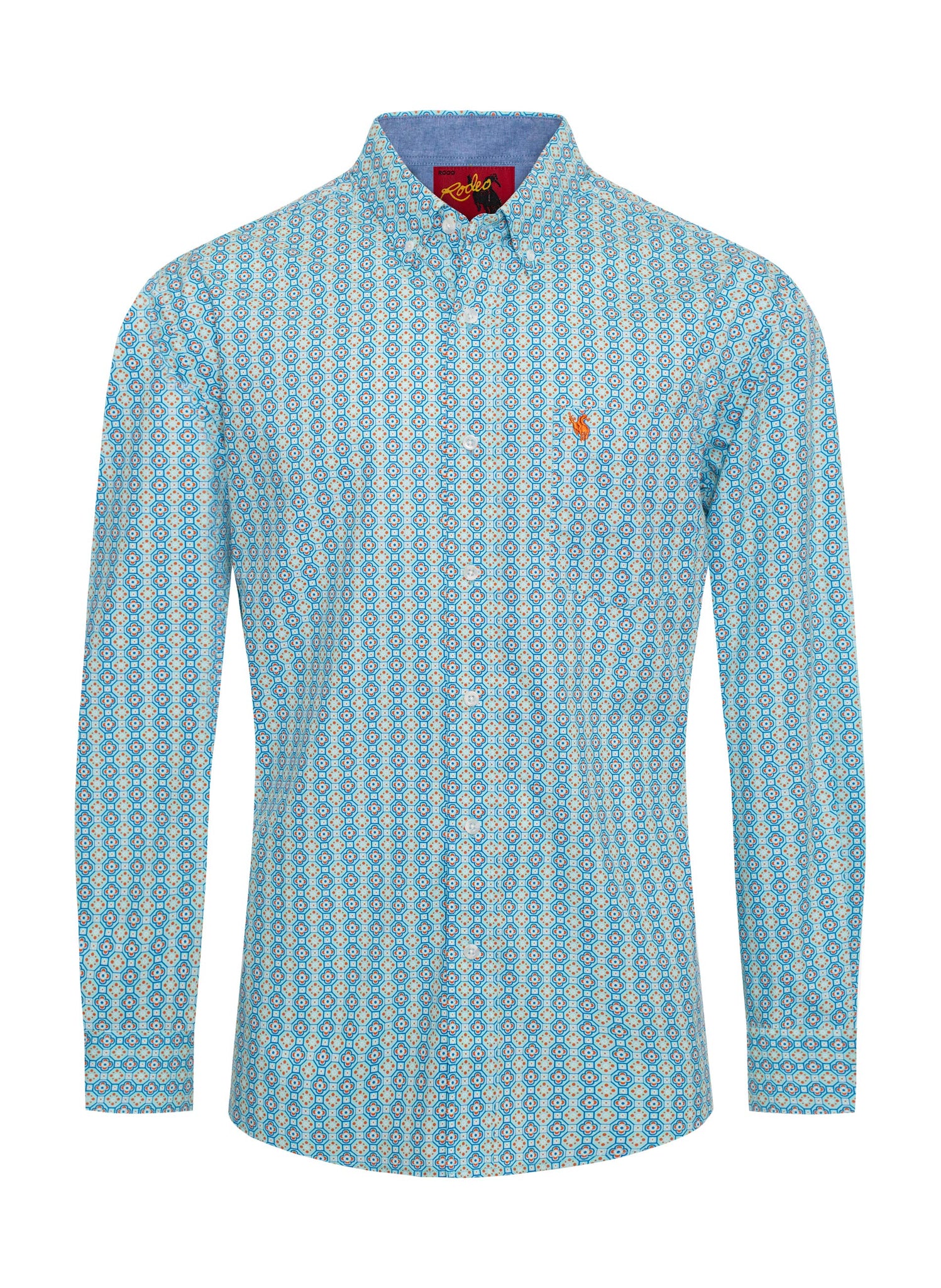 Men's Western Cotton Poplin Print Snap Shirt Style 3006 | Rodeo Clothing Men's Western Cotton Poplin Print Snap Shirt Style 3006 | Rodeo Clothing