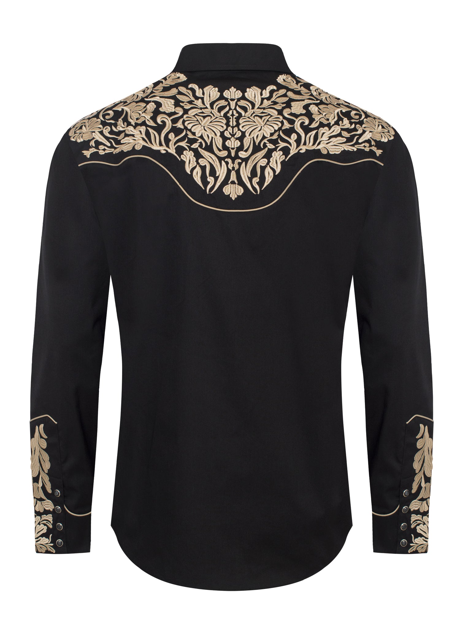Men's Western Cowboy Embroidery Shirt -PS500L-EC-544