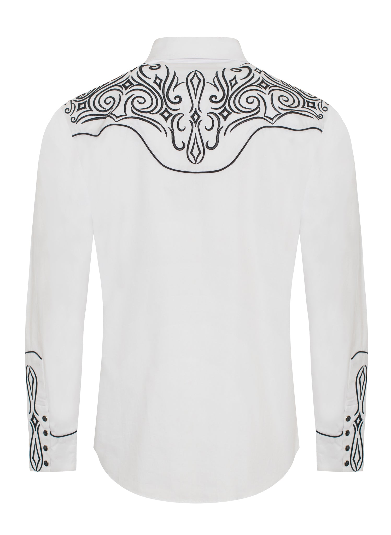 Men's Western Cowboy Embroidery Shirt -PS500L-EC-548