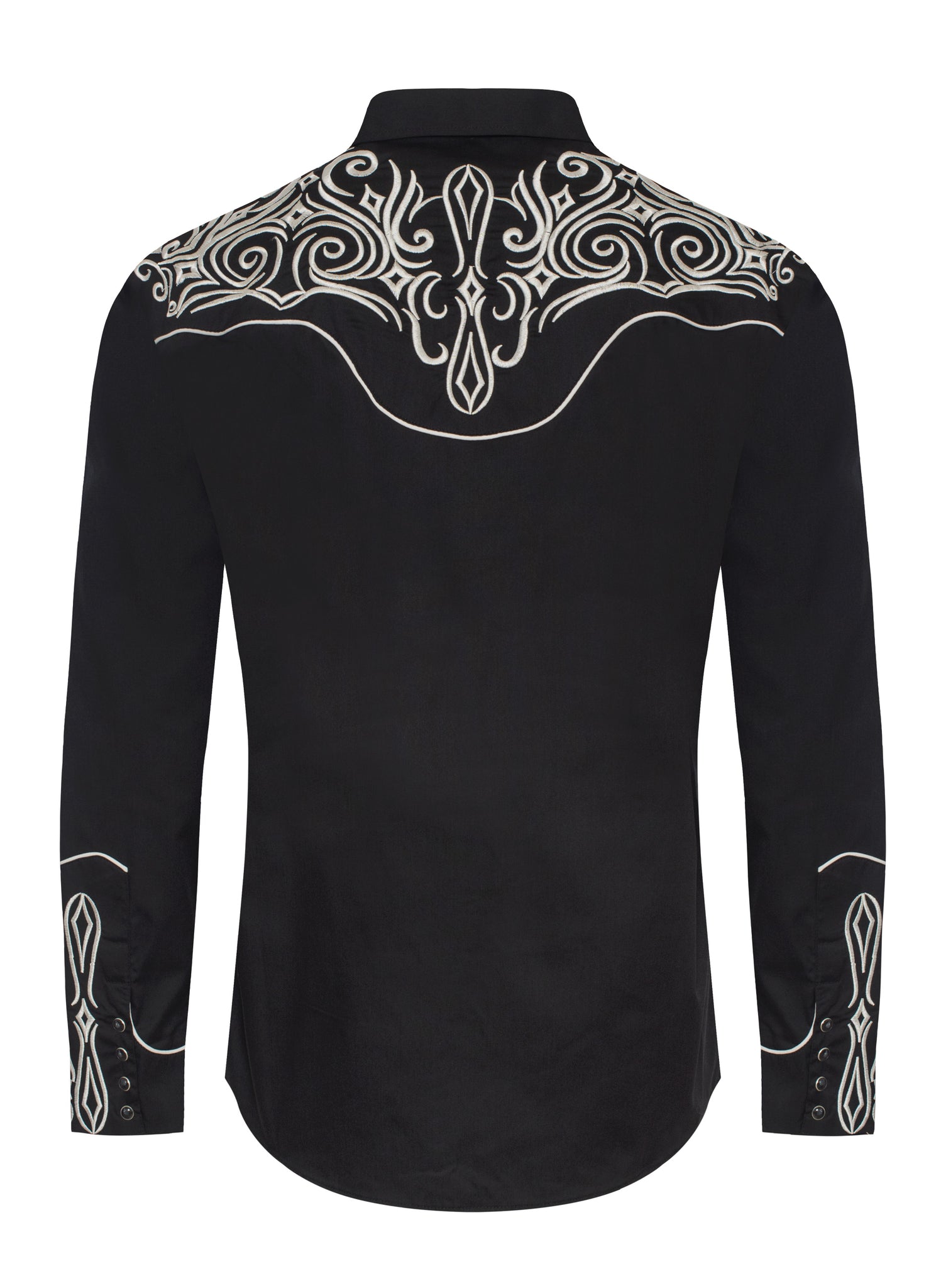 Men's Western Cowboy Embroidery Shirt -PS500L-EC-549