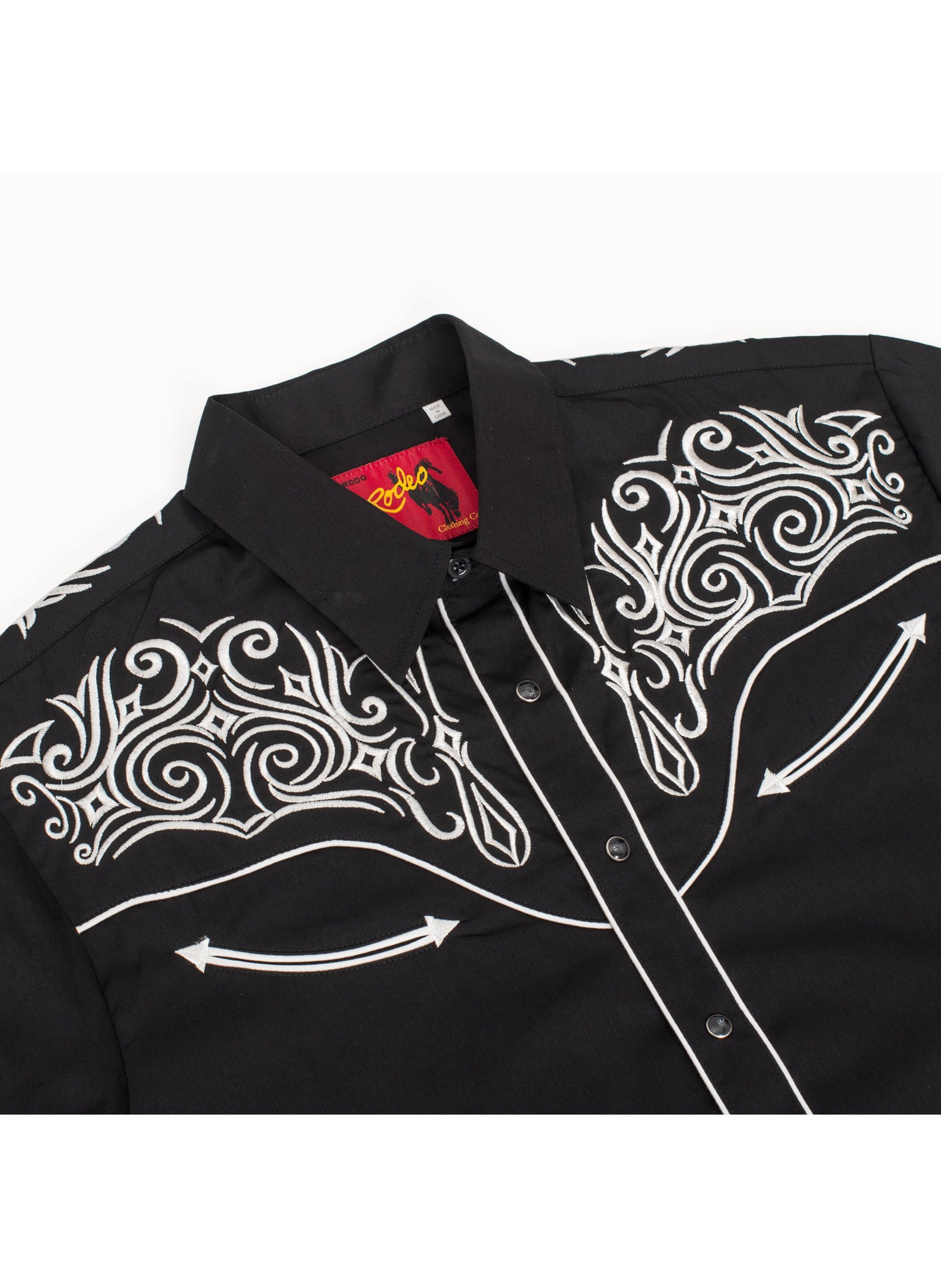 Men's Western Cowboy Embroidery Shirt -PS500L-EC-549