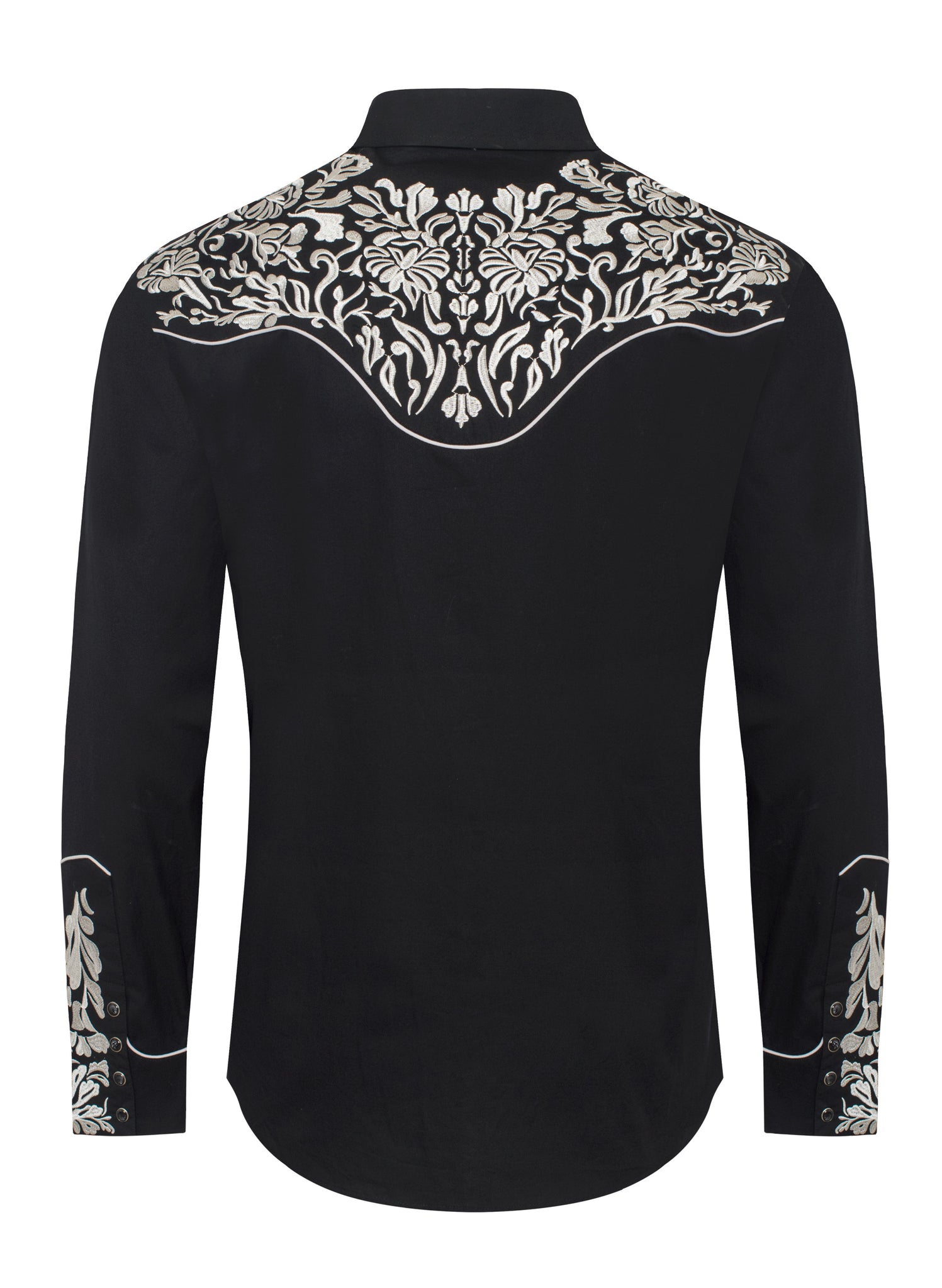 Men's Western Cowboy Embroidery Shirt -PS500L-EC-562