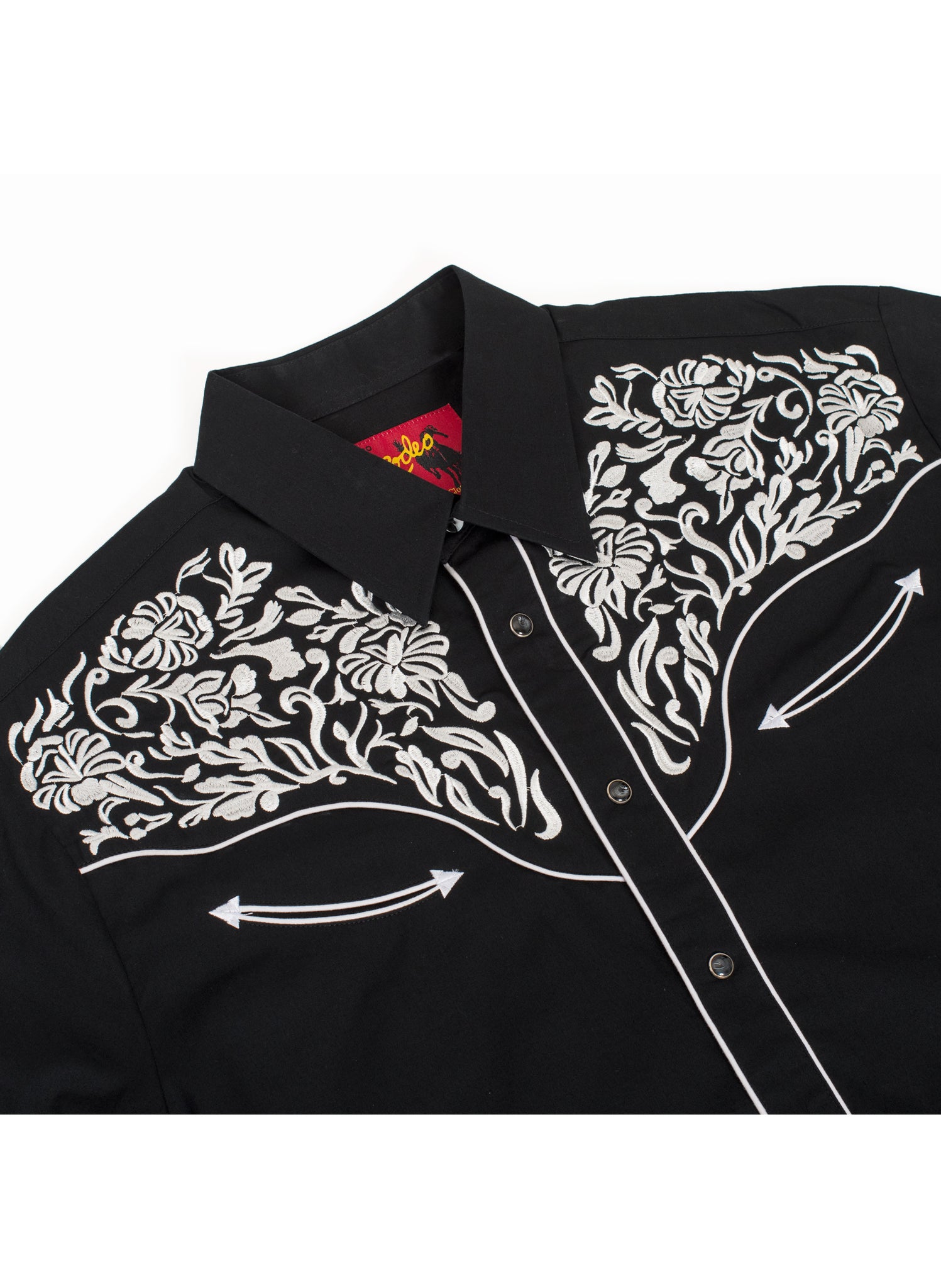 Men's Western Cowboy Embroidery Shirt -PS500L-EC-562