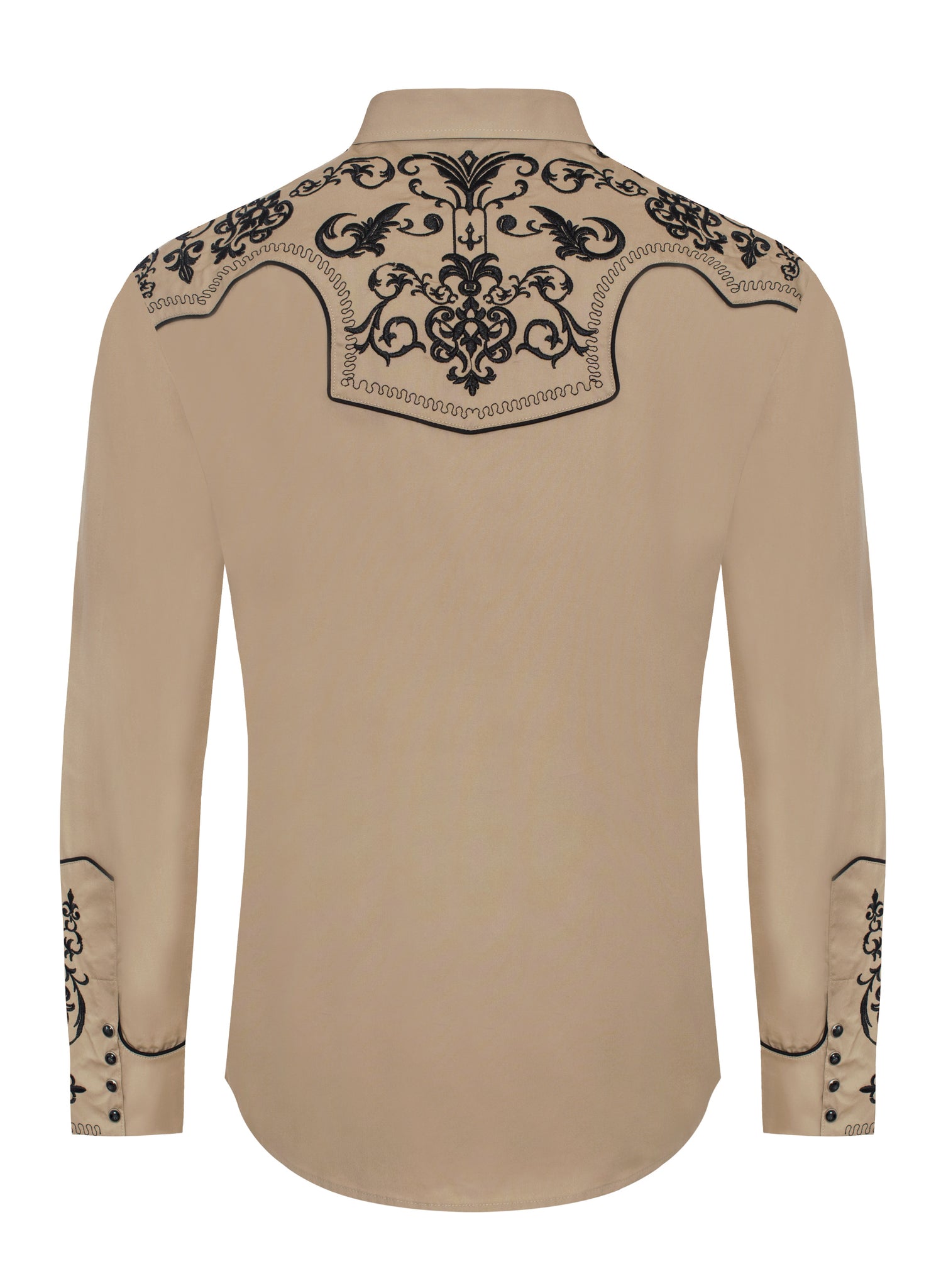 Men's Western Cowboy Embroidery Shirt -PS500L-EC-567