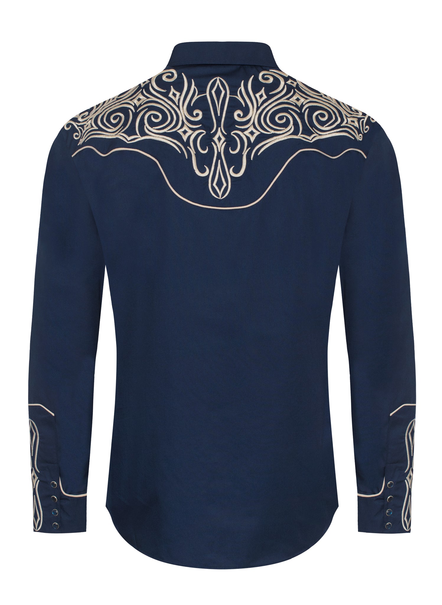 Men's Western Cowboy Embroidery Shirt -PS500L-EC-569