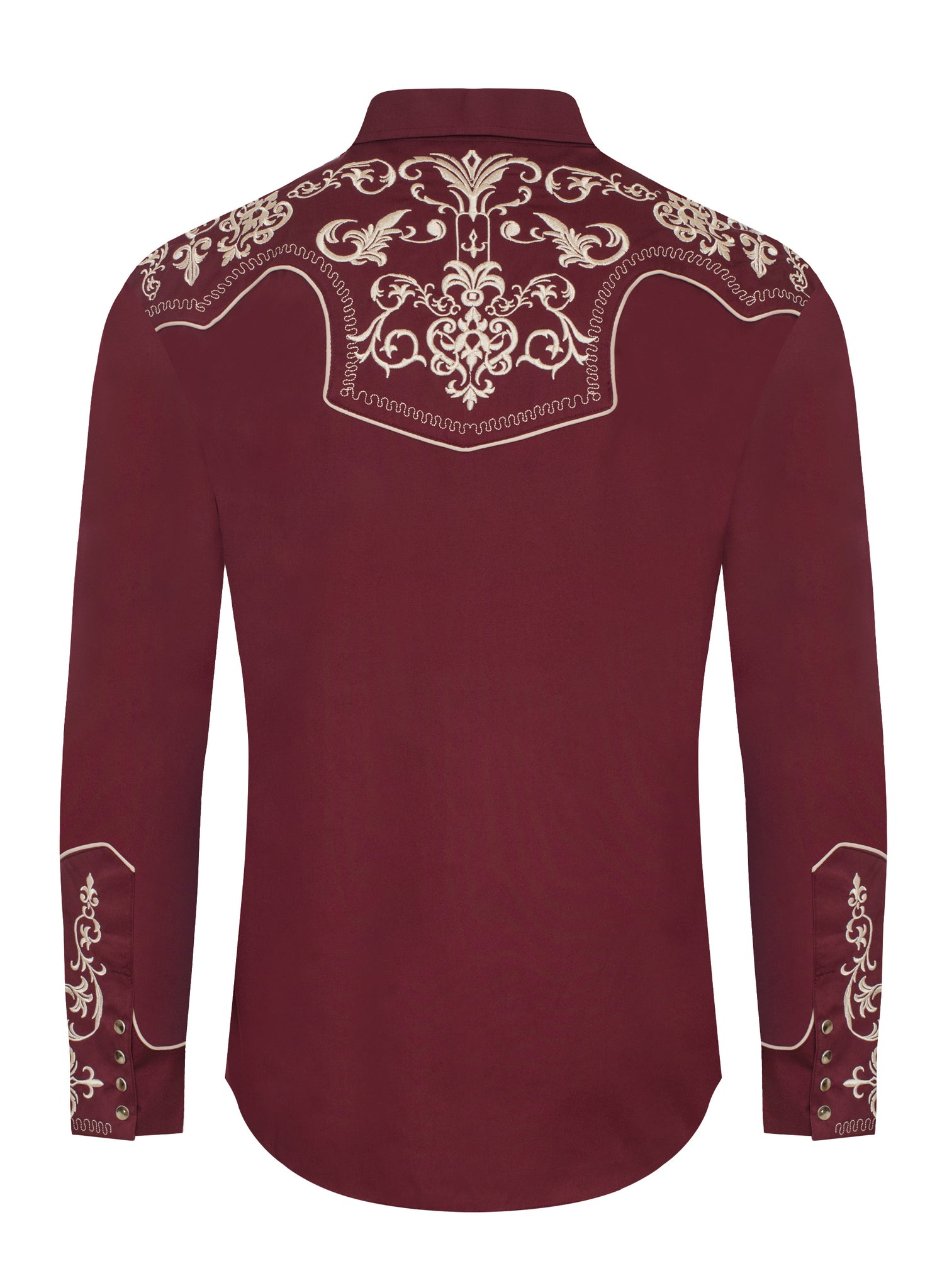 Men's Western Cowboy Embroidery Shirt -PS500L-EC-574