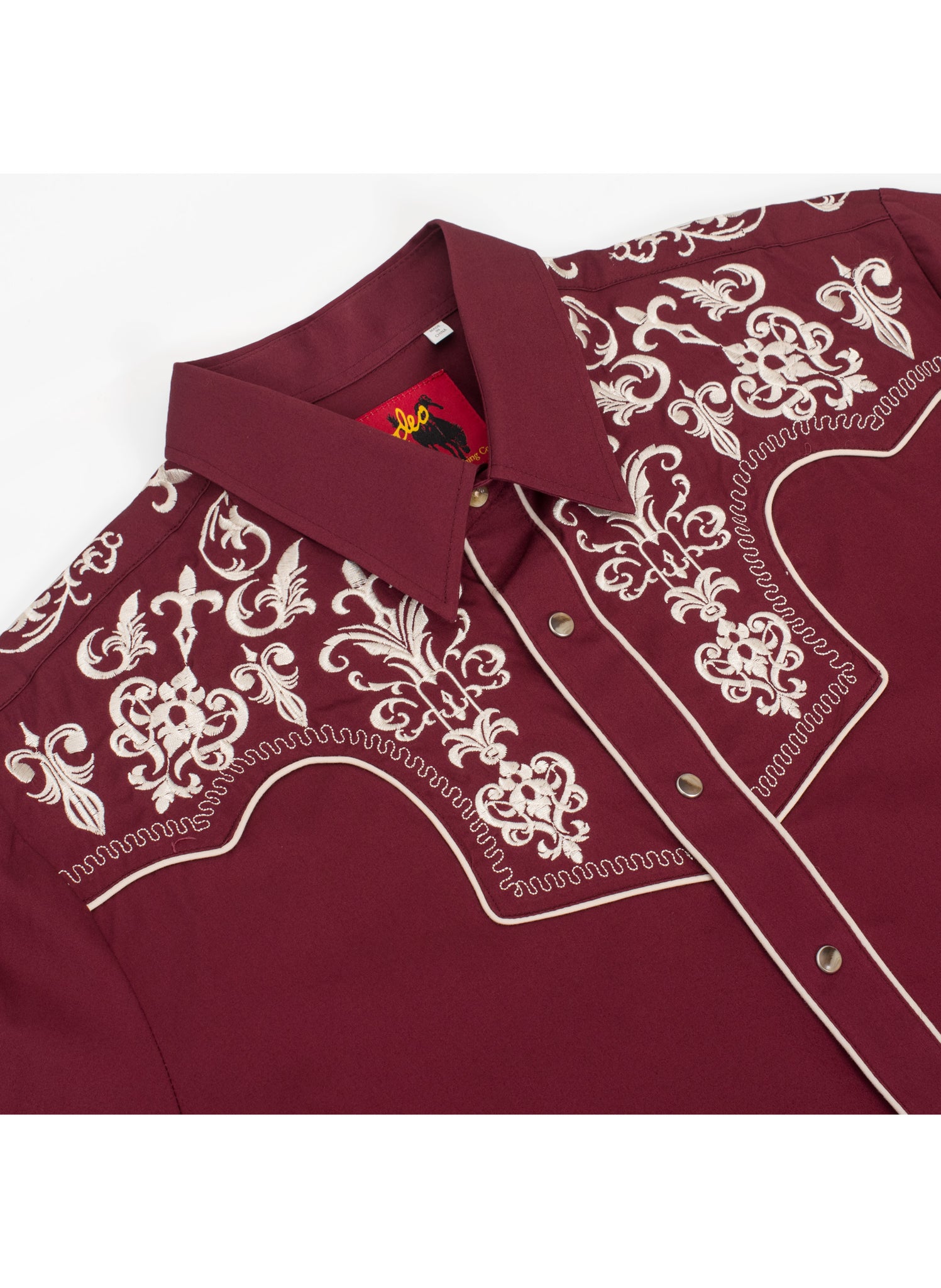 Men's Western Cowboy Embroidery Shirt -PS500L-EC-574