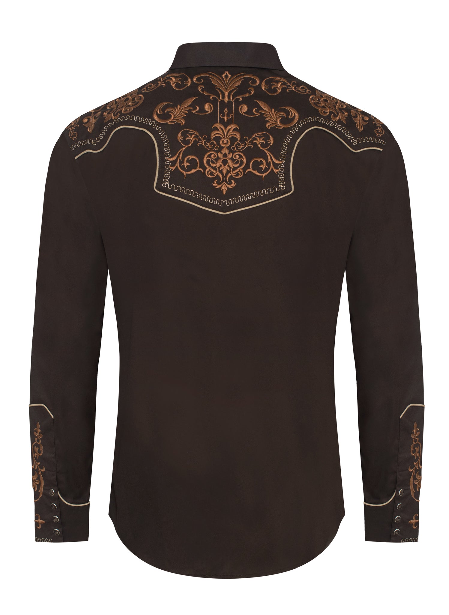 Men's Western Cowboy Embroidery Shirt -PS500L-EC-585