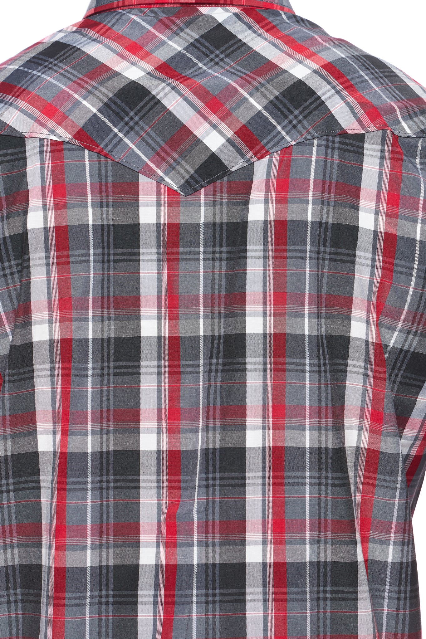 Men's Western Short Sleeve Plaid Shirts With Snap Buttons