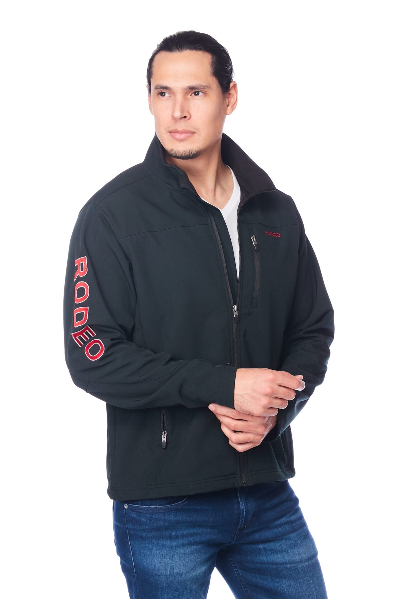 EMBROIDERY SOFTSHELL-BLACK-RED