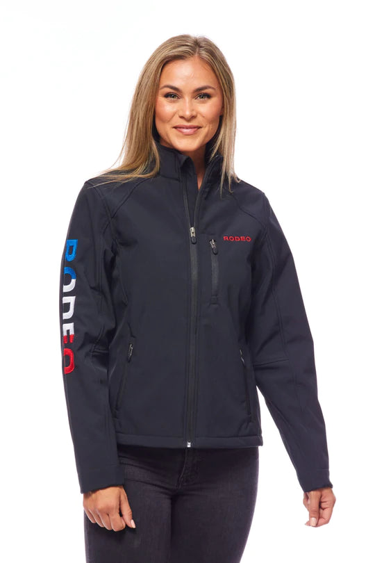 SOFTSHELL EMBROIDERY JACKET USA - Rodeo Clothing Store