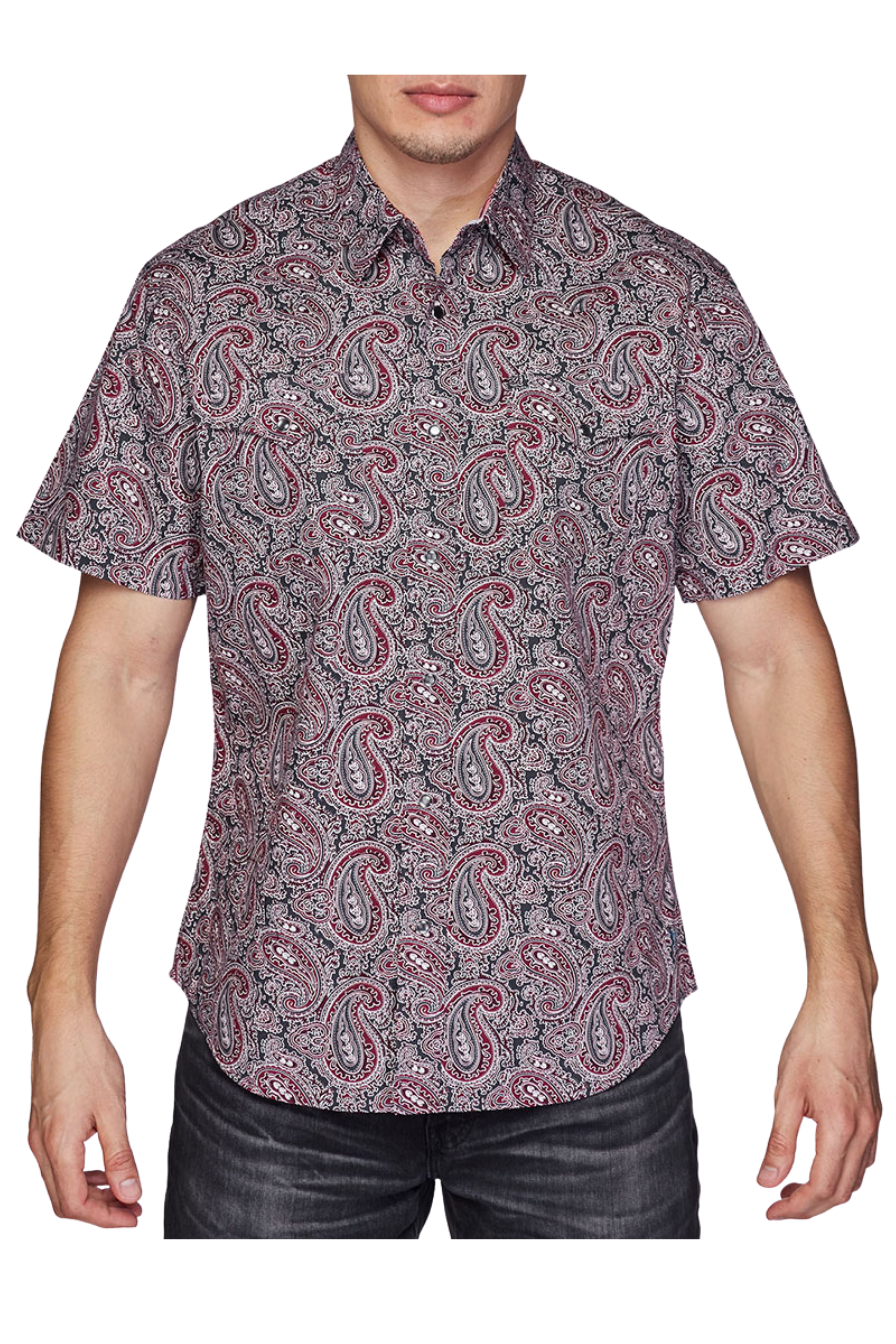 Men's Western Print Shirts With Snap Buttons
